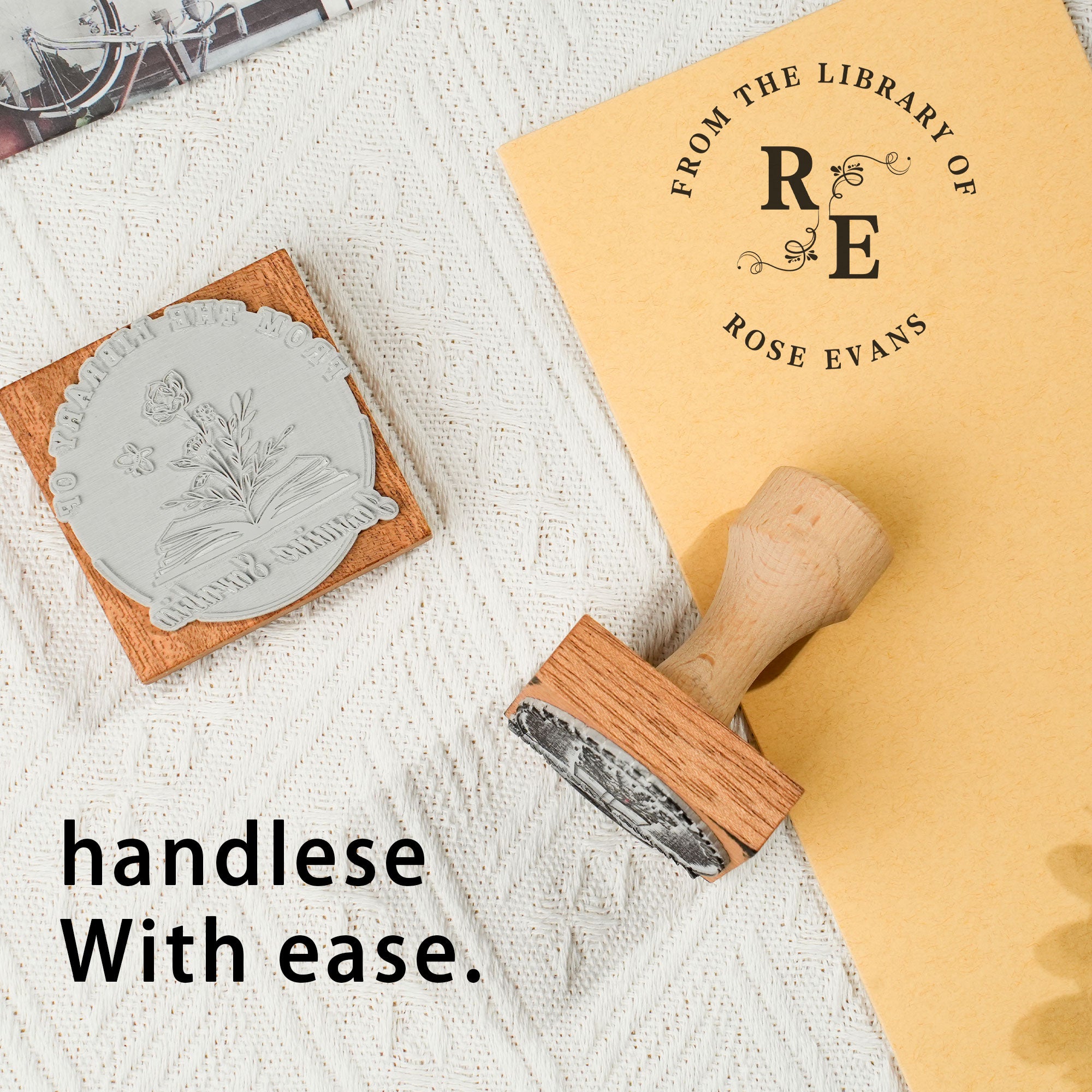 Custom Designer Wood Stamp