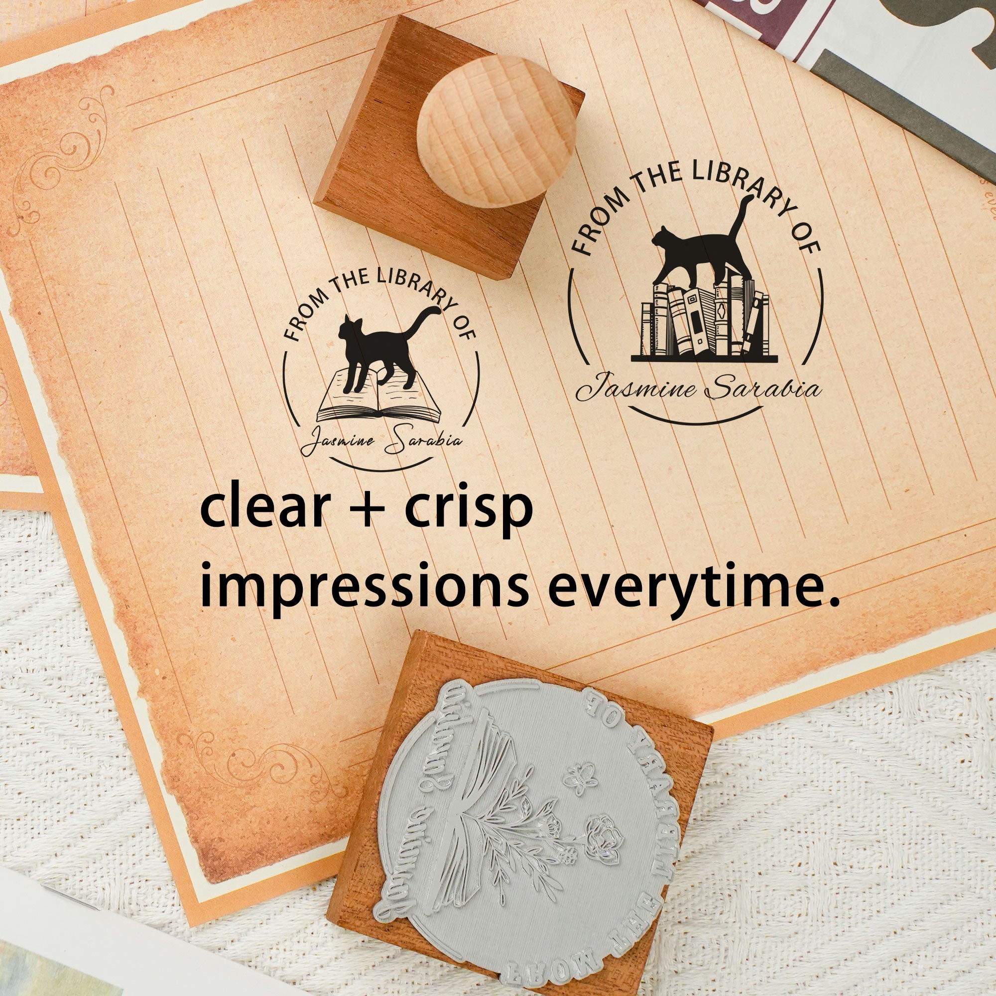 Vintage Wooden Rubber Stamp