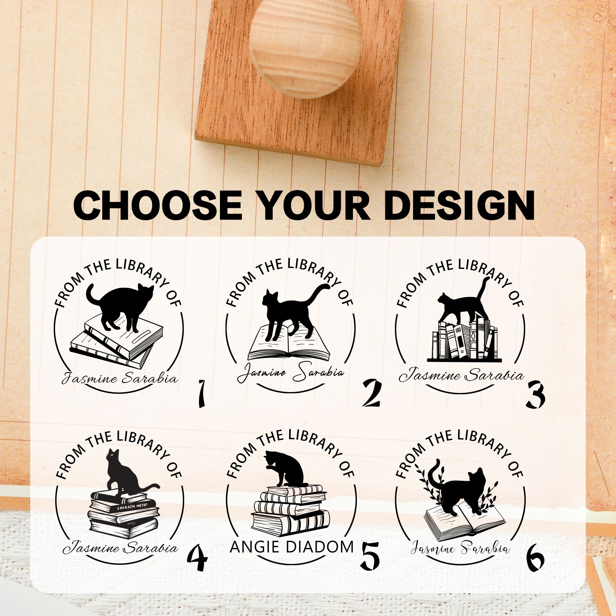 Vintage Wooden Rubber Stamp