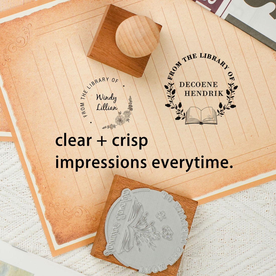 Handcrafted Wooden Craft Stamp
