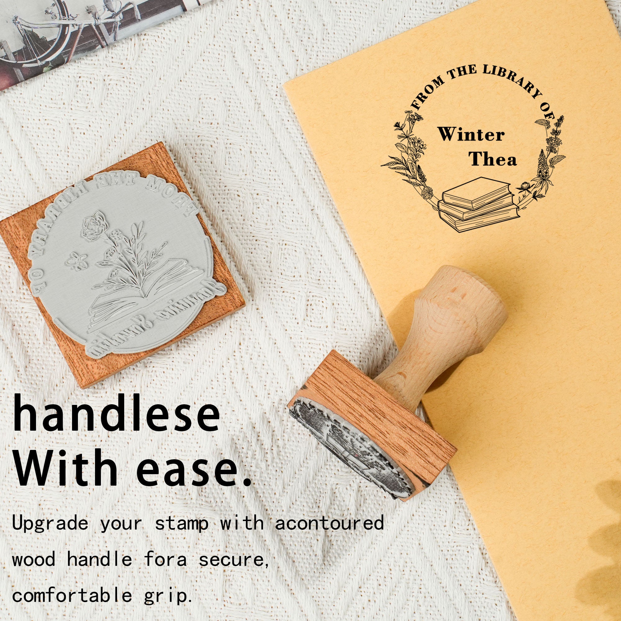 Handcrafted Wooden Craft Stamp