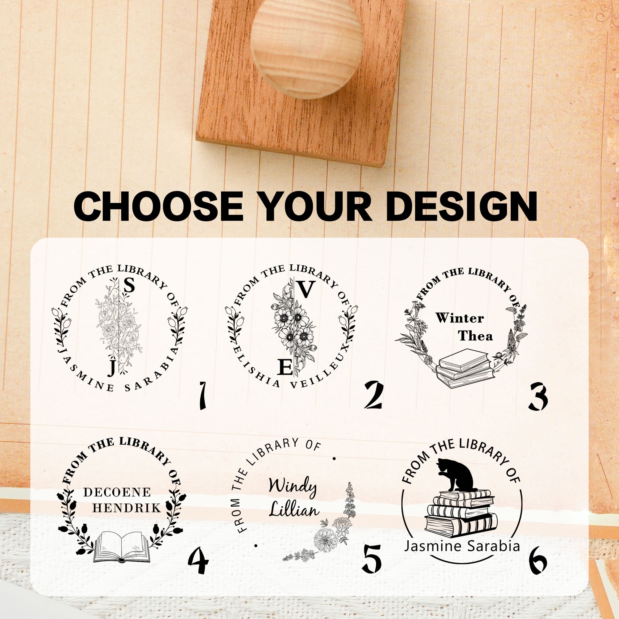 Handcrafted Wooden Craft Stamp