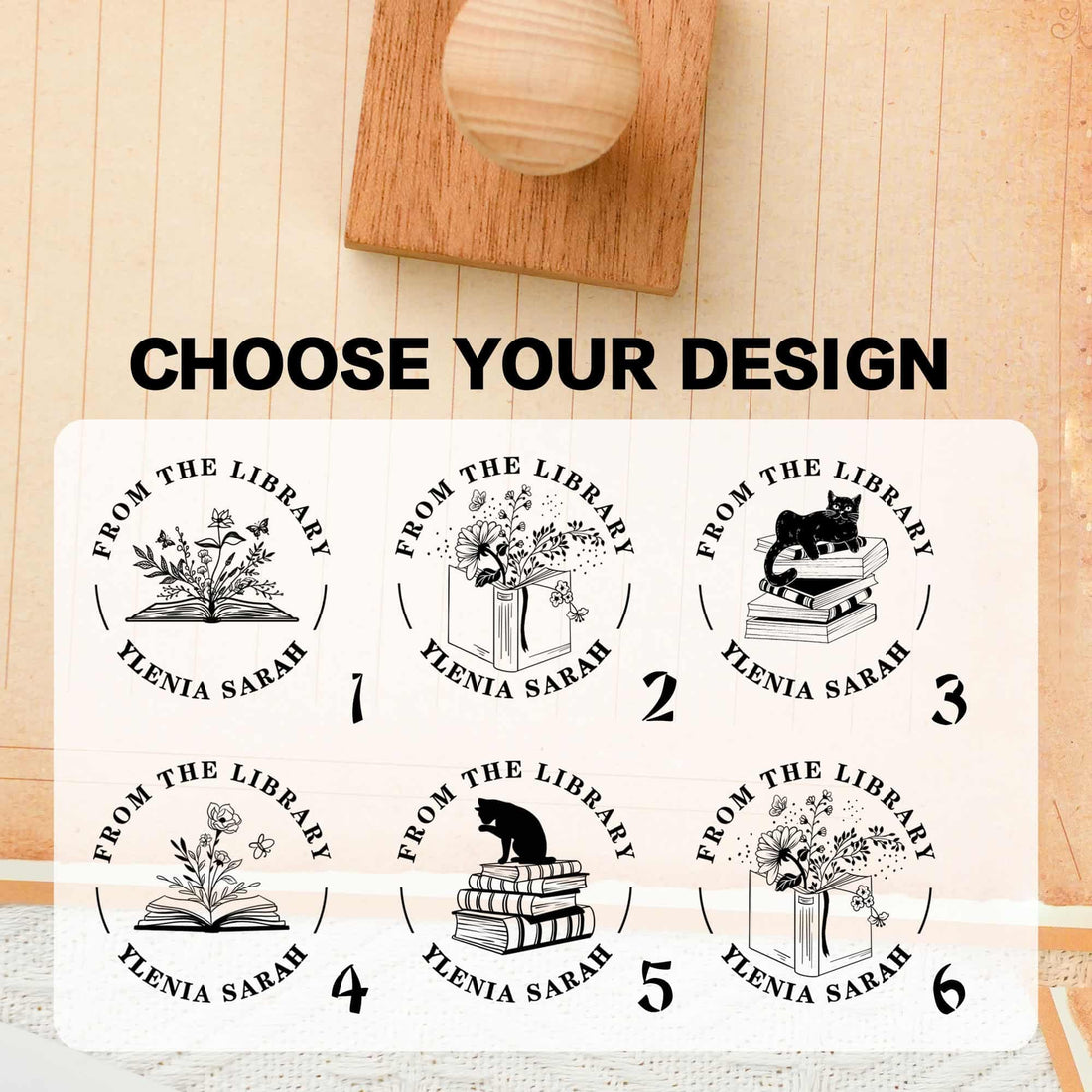 Stamps Made To Order | Premium Engraved Ex Libris Bookplate Seals