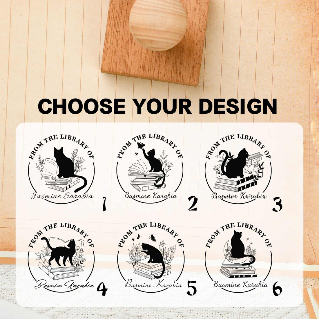 Stamps Made To Order for Book Lovers & Personal Book Collections