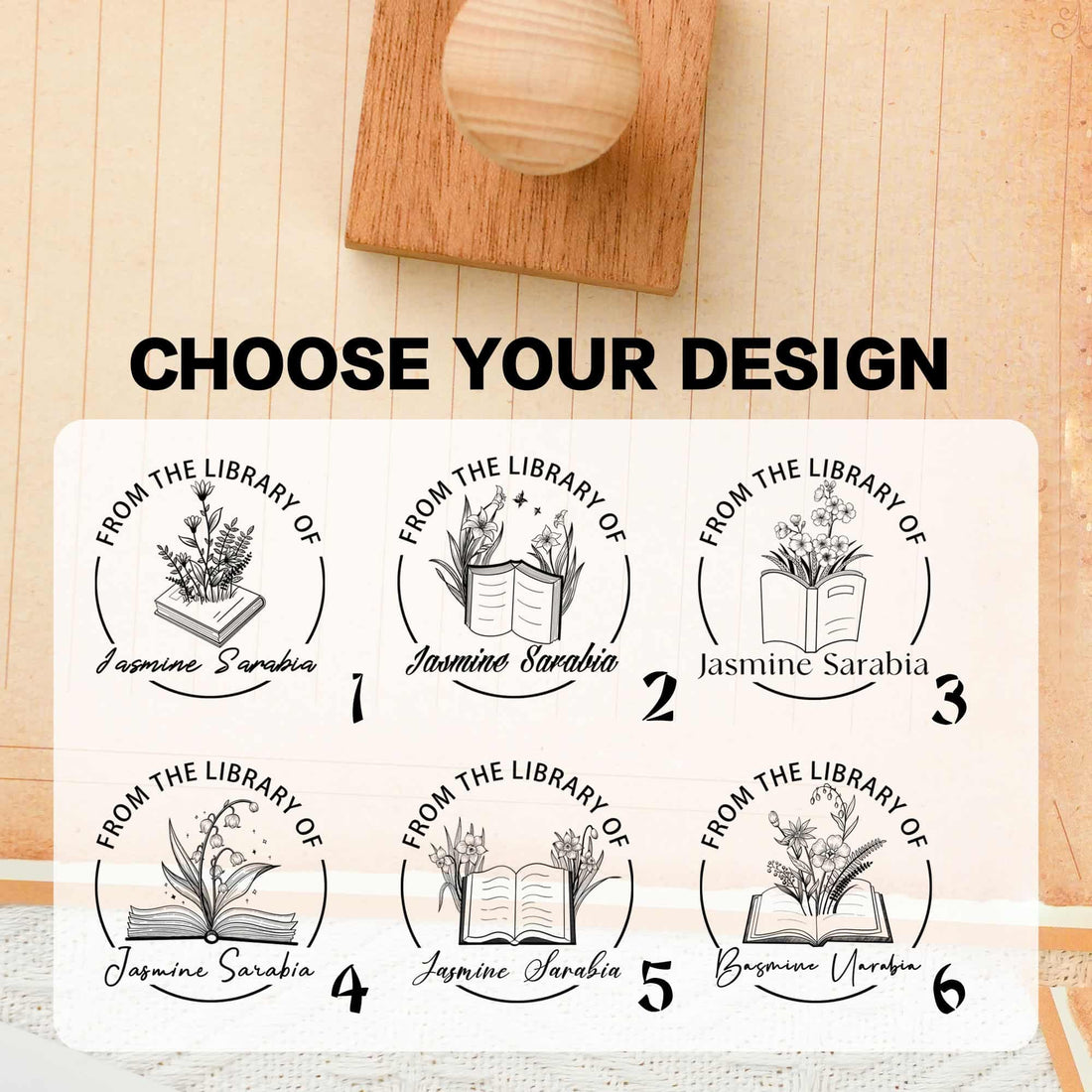 Multi‑Use Stamps Made To Order for Books, Letters & Scrapbooking