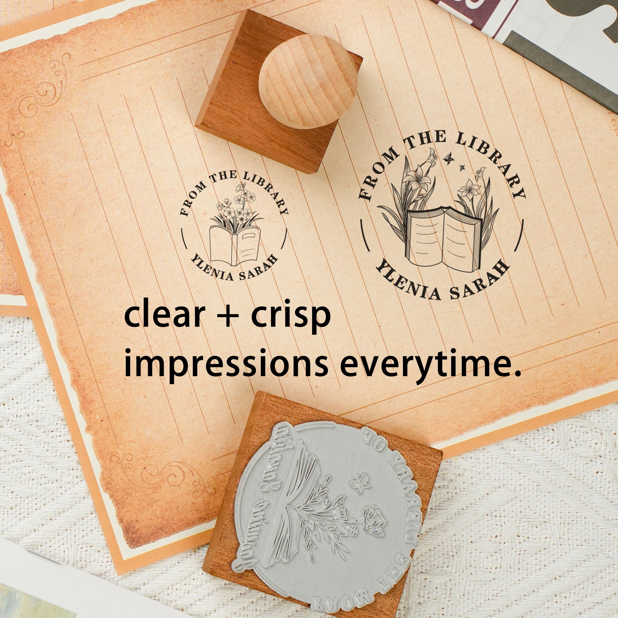 Custom Wood Rubber Stamp