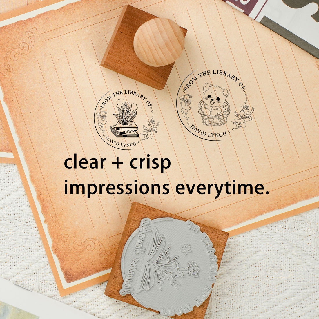 Bespoke Wood Rubber Stamp