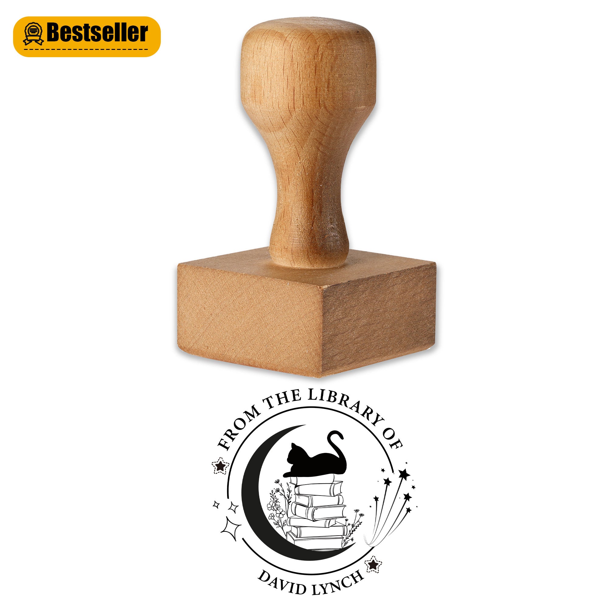 Premium Wood Rubber Stamp
