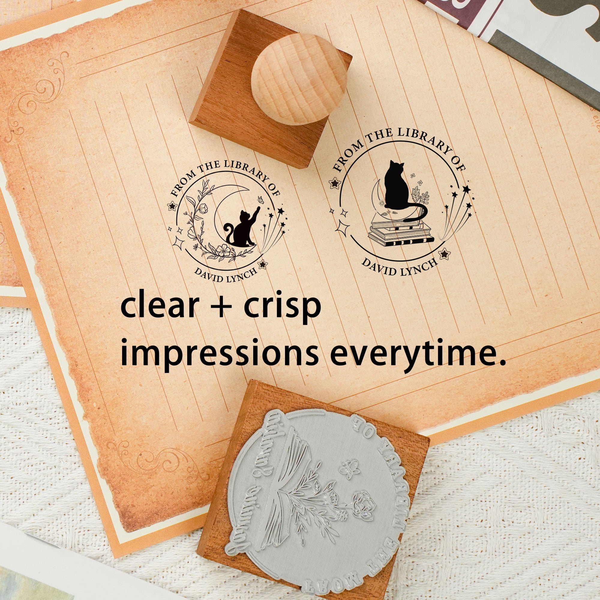 Premium Wood Rubber Stamp