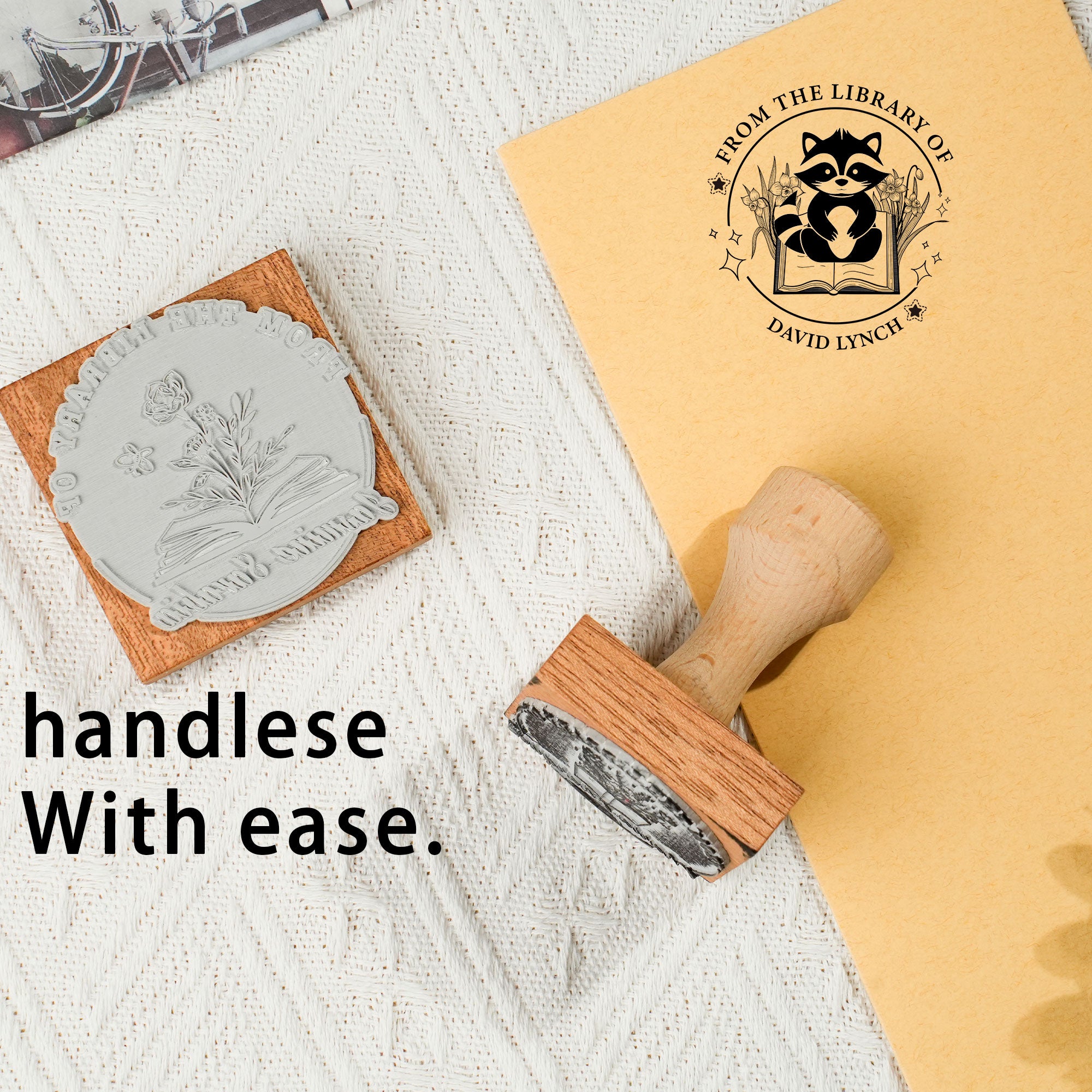 Premium Wood Rubber Stamp