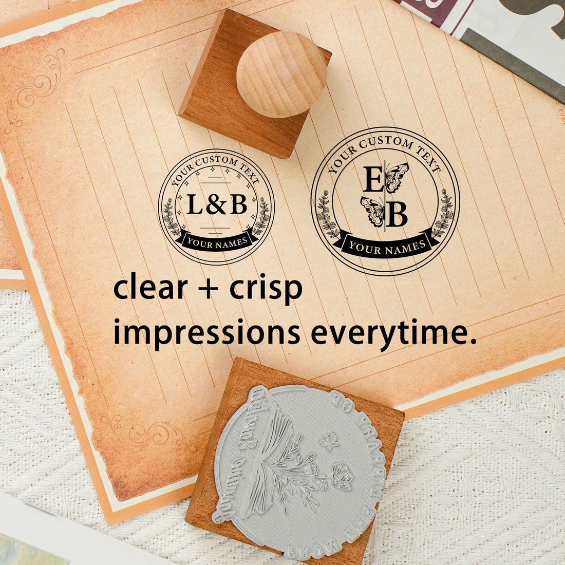 Art Wood Rubber Stamp