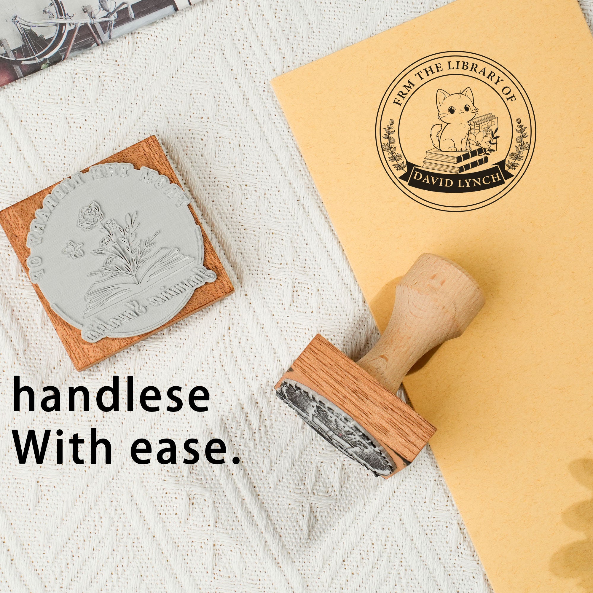 Art Wood Rubber Stamp