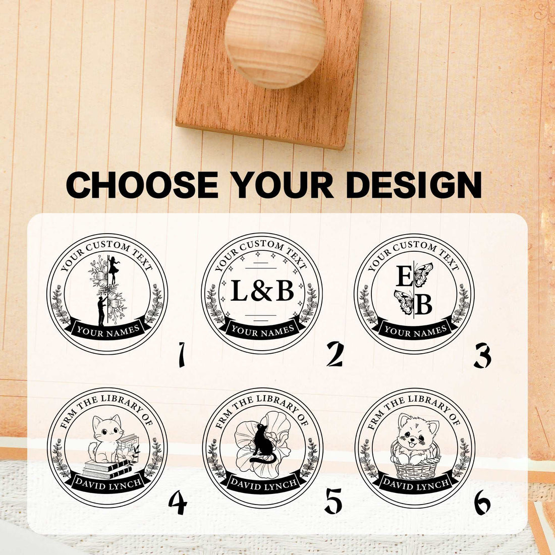 Multi‑Use Permanent Logo Stamp for Books, Files & Paper Documents