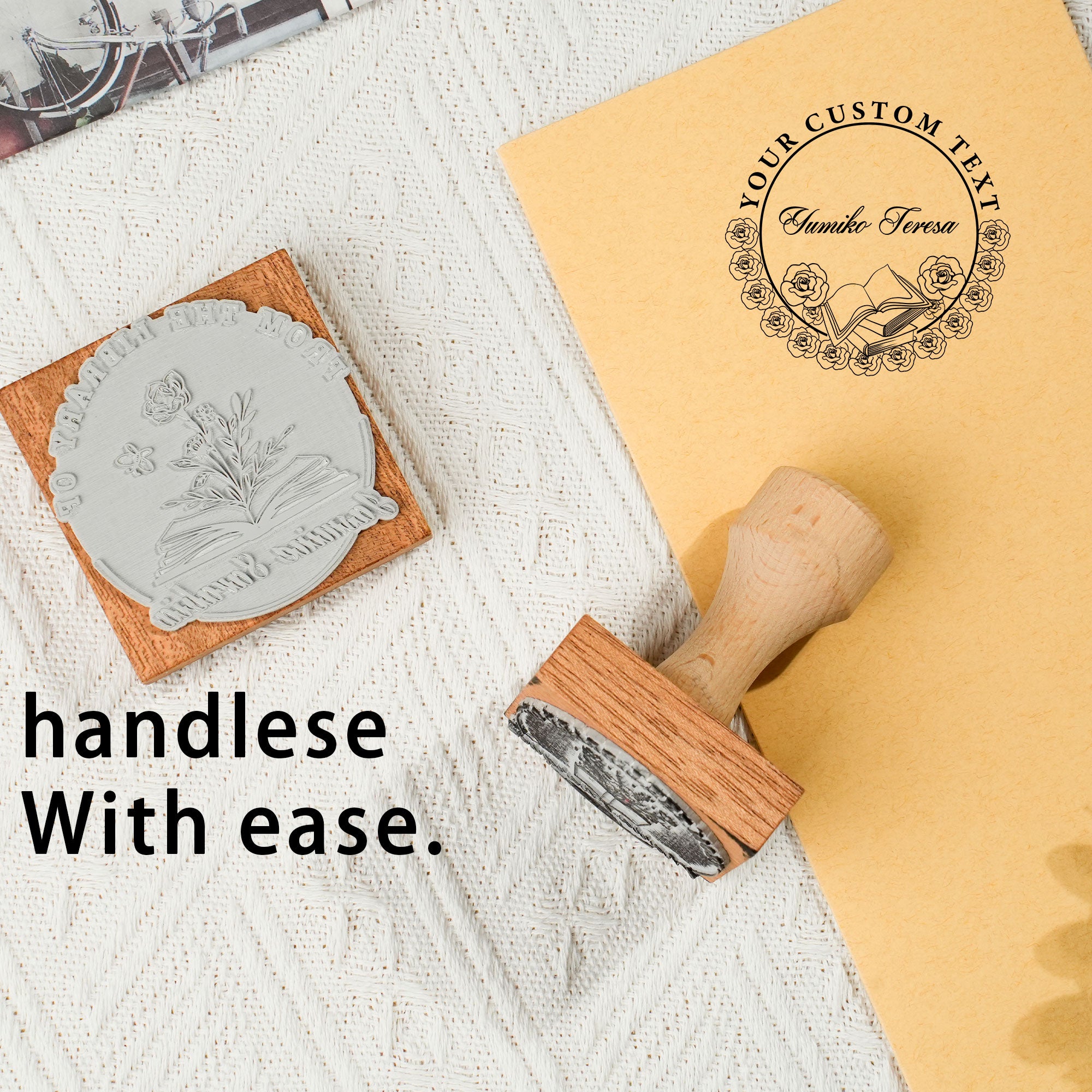 Craft Wood Rubber Stamp