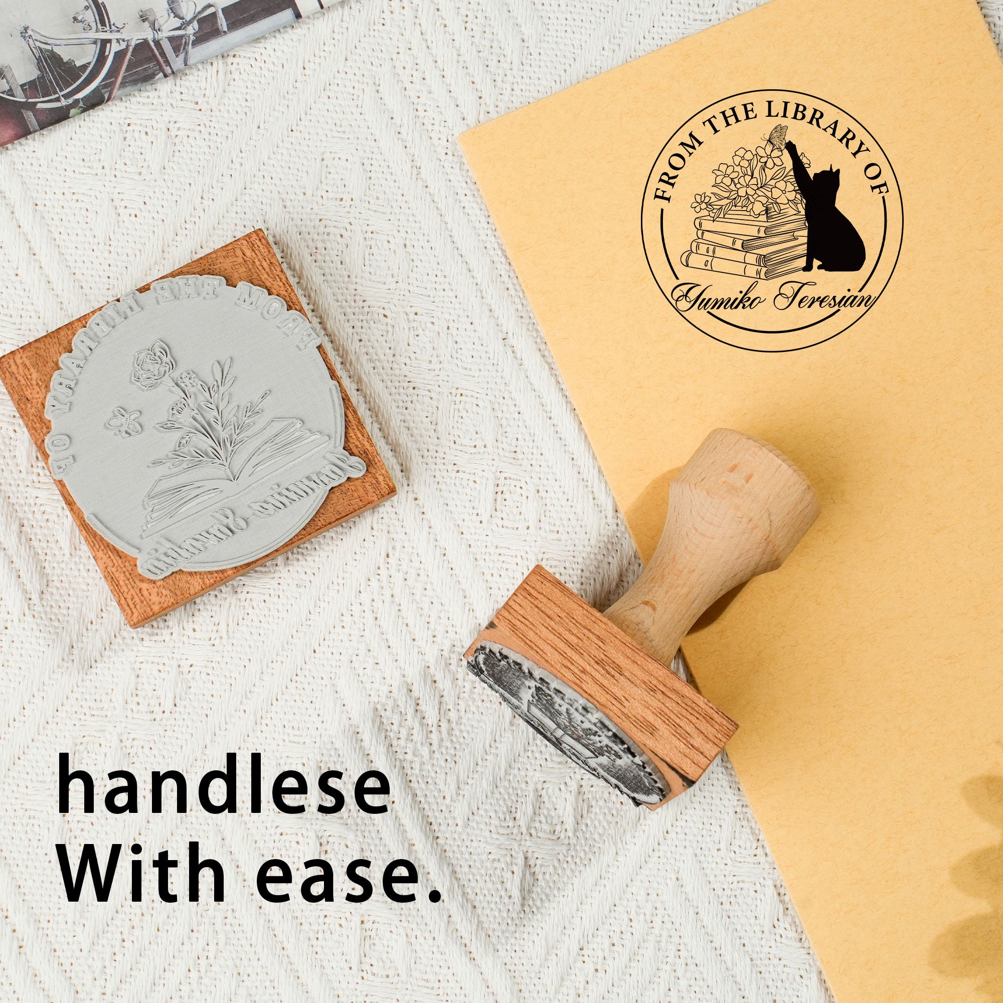 Creative Wood Rubber Stamp