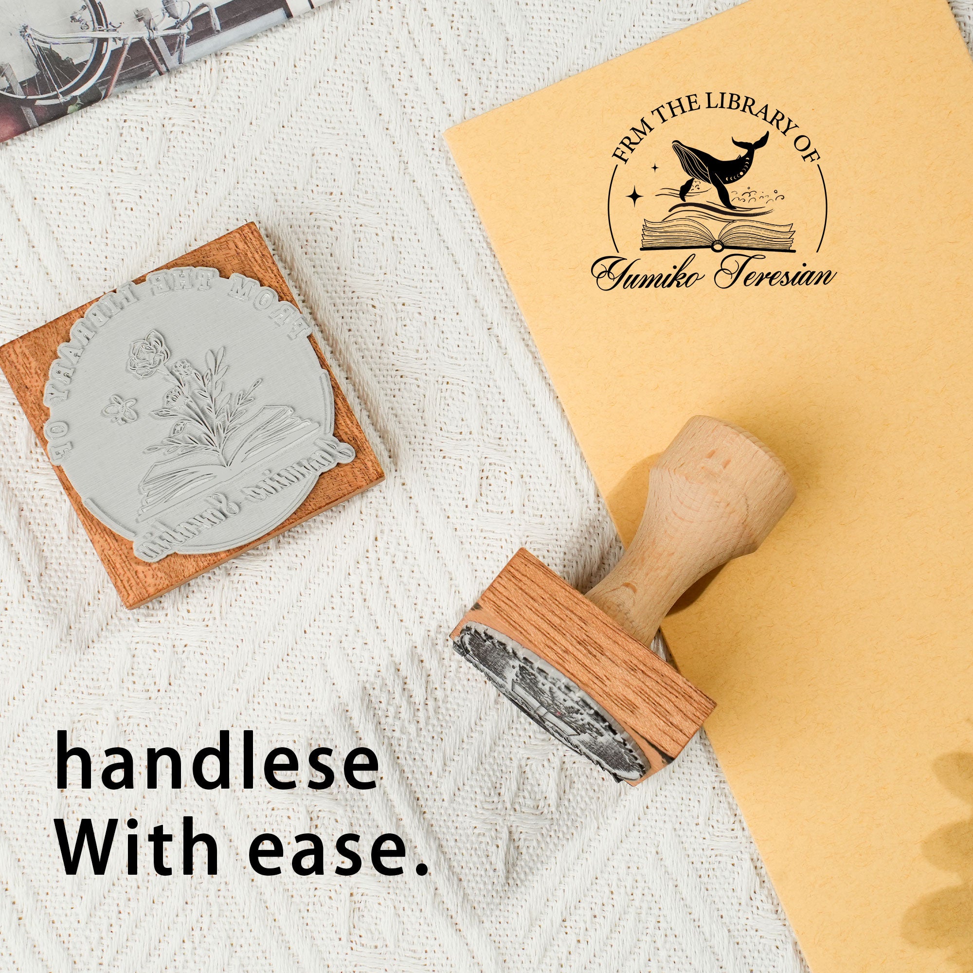 Luxury Wood Rubber Stamp