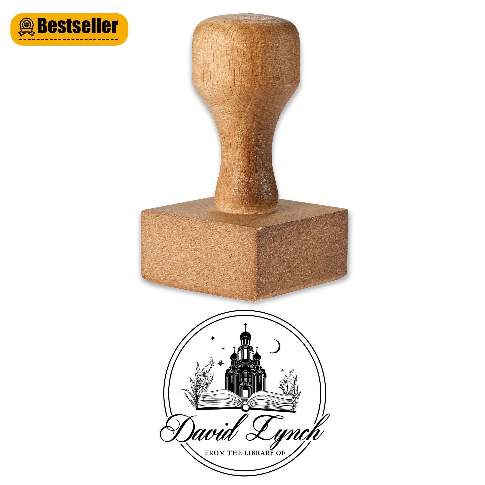 Simple Wood Rubber Stamp
