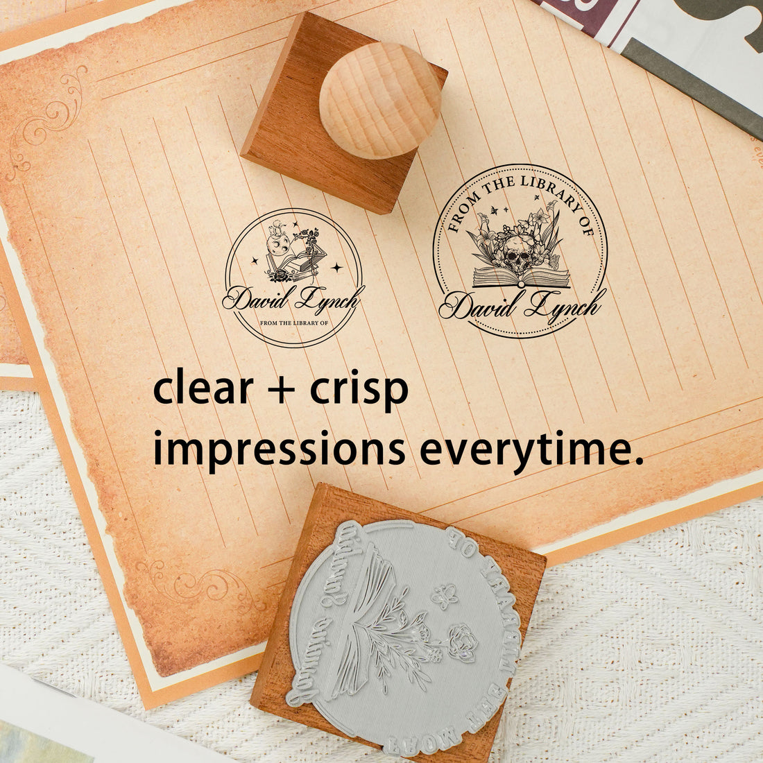Simple Wood Rubber Stamp