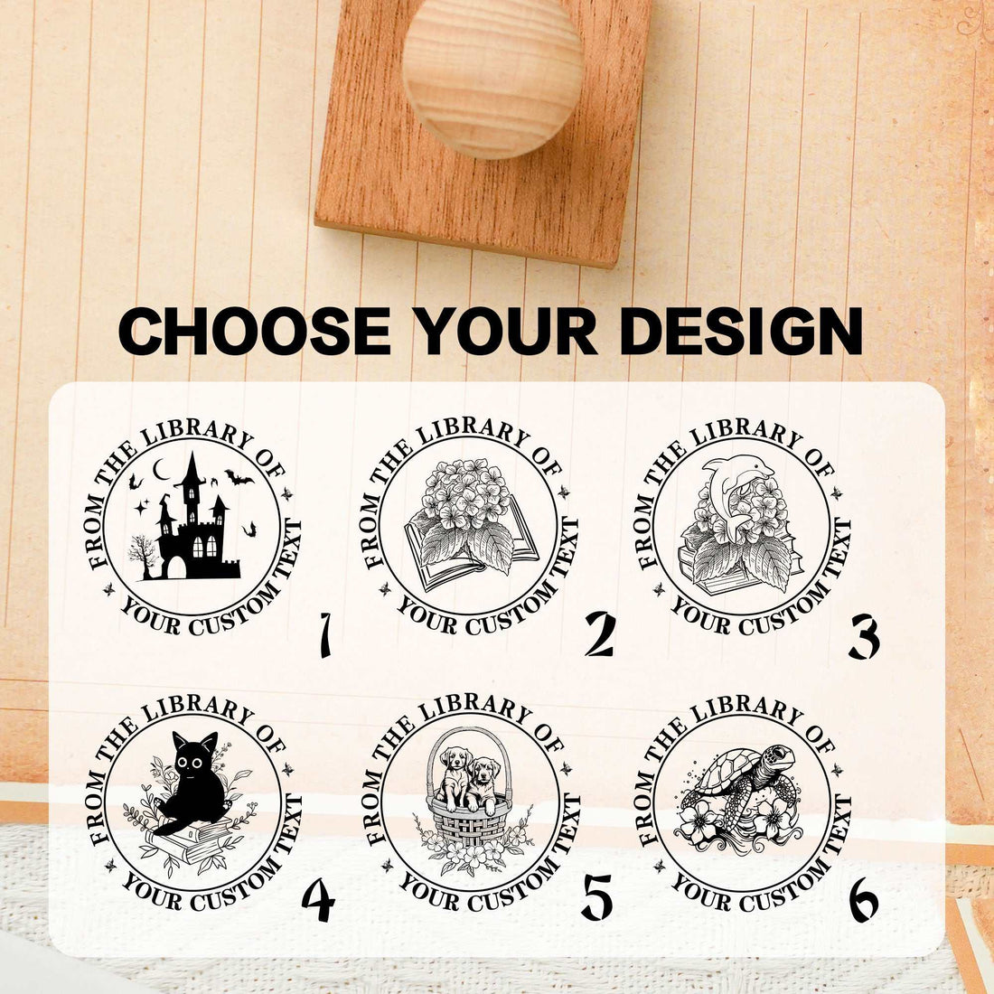 High Quality Rubber Stamps for Vintage & Second‑Hand Book Marking
