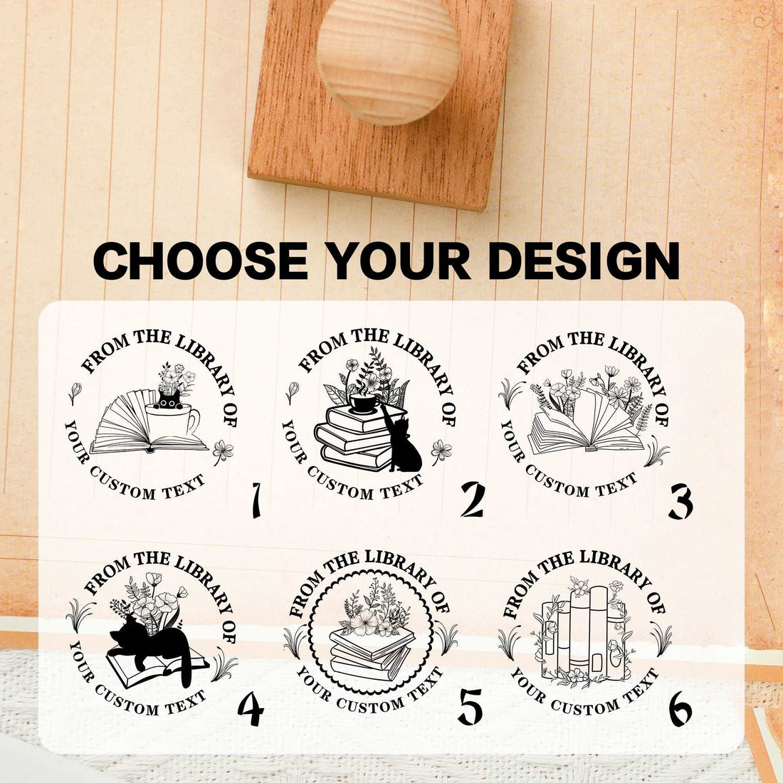 High Quality Rubber Stamps for Bookplates & Handmade Stationery