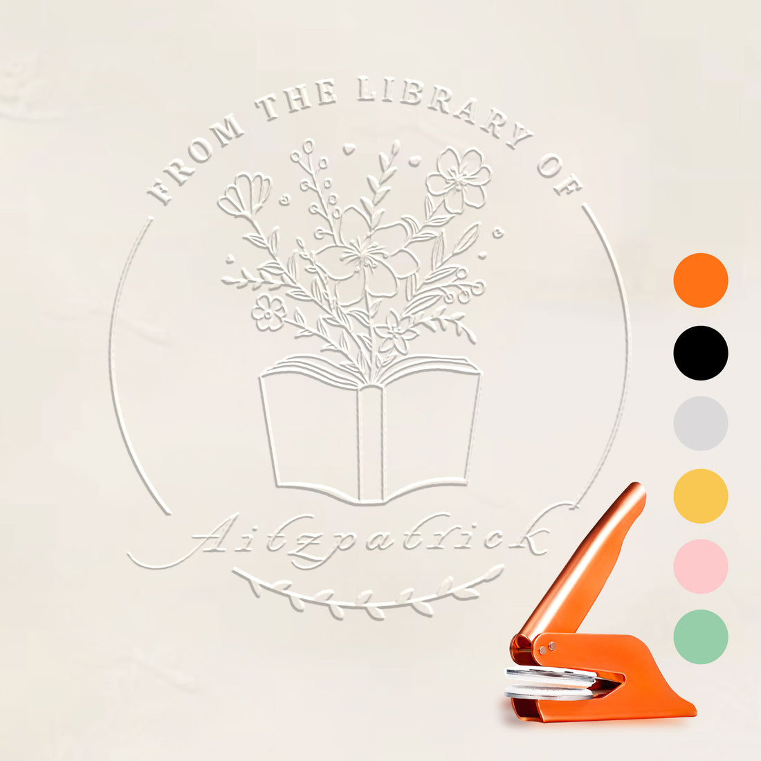 Custom Bookplate Embosser