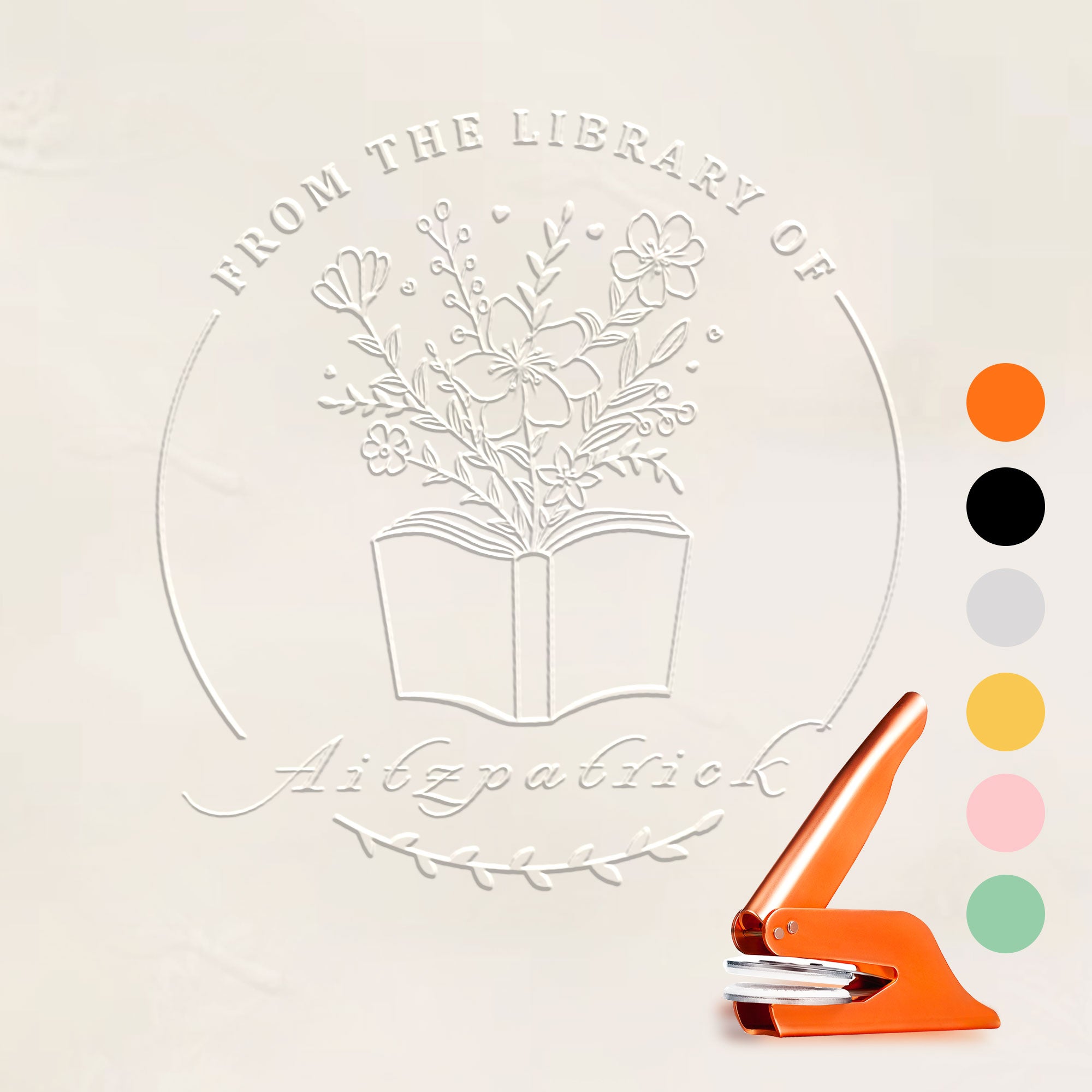 Custom Bookplate Embosser