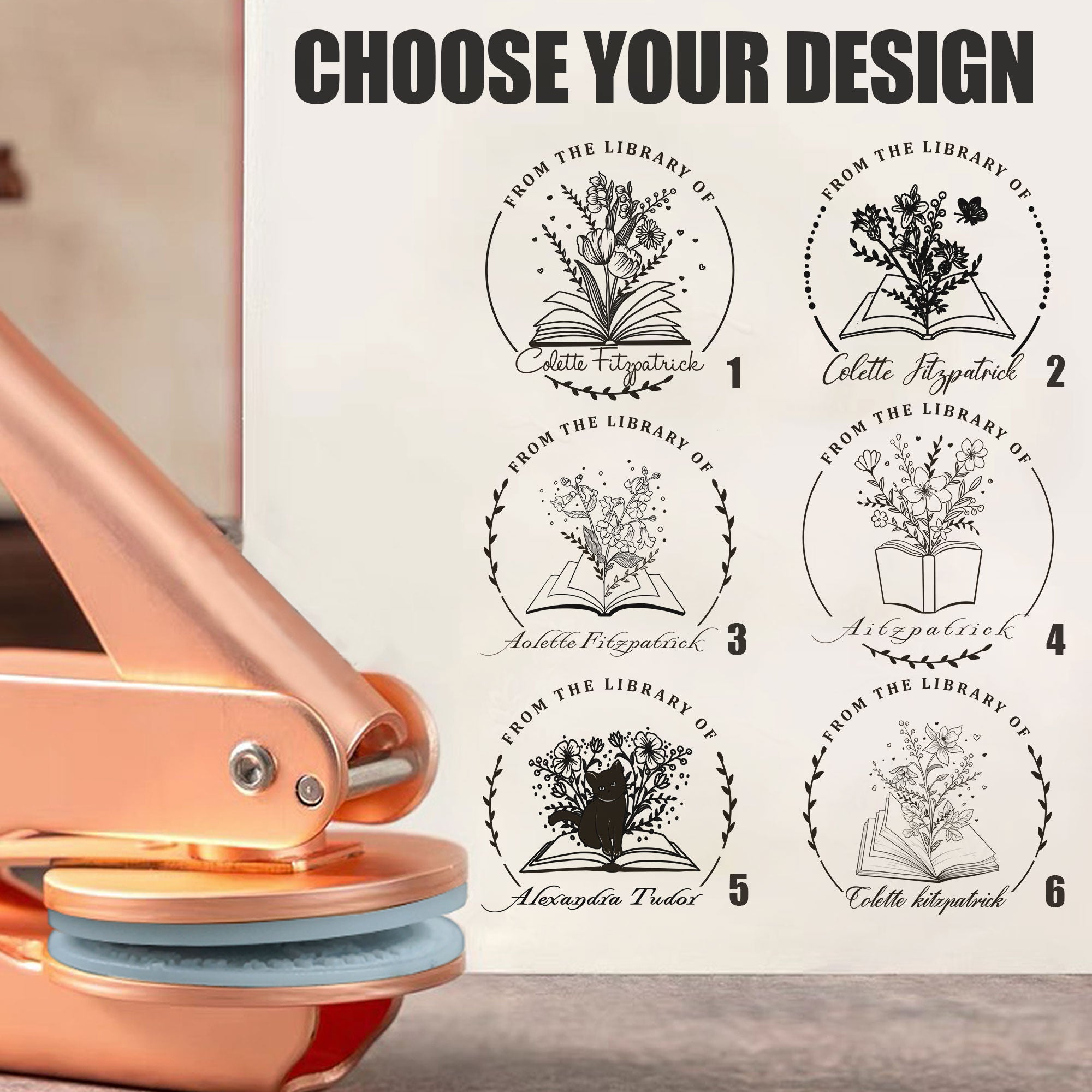 Custom Bookplate Embosser