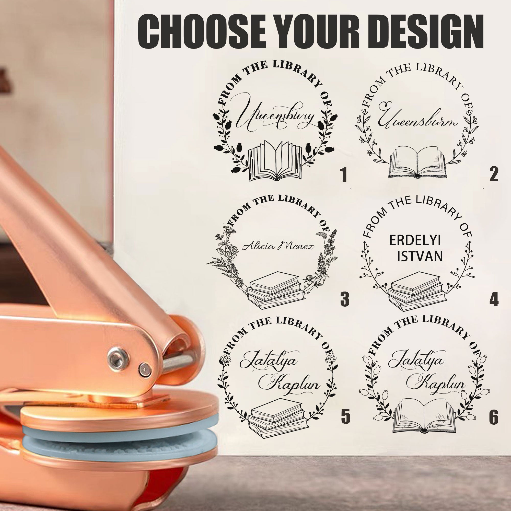 Custom Literary Book Embosser