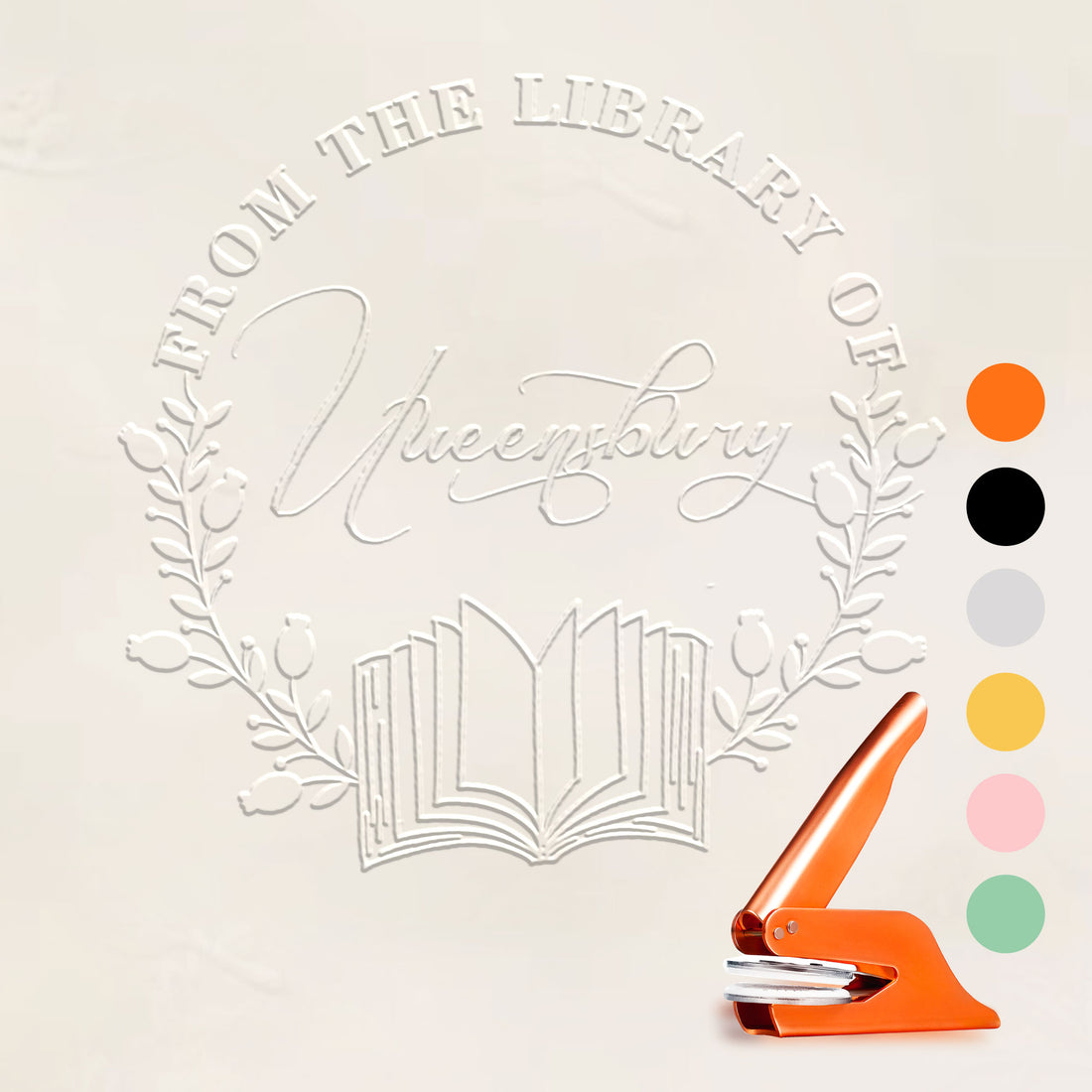 Custom Reading Lover Embosser