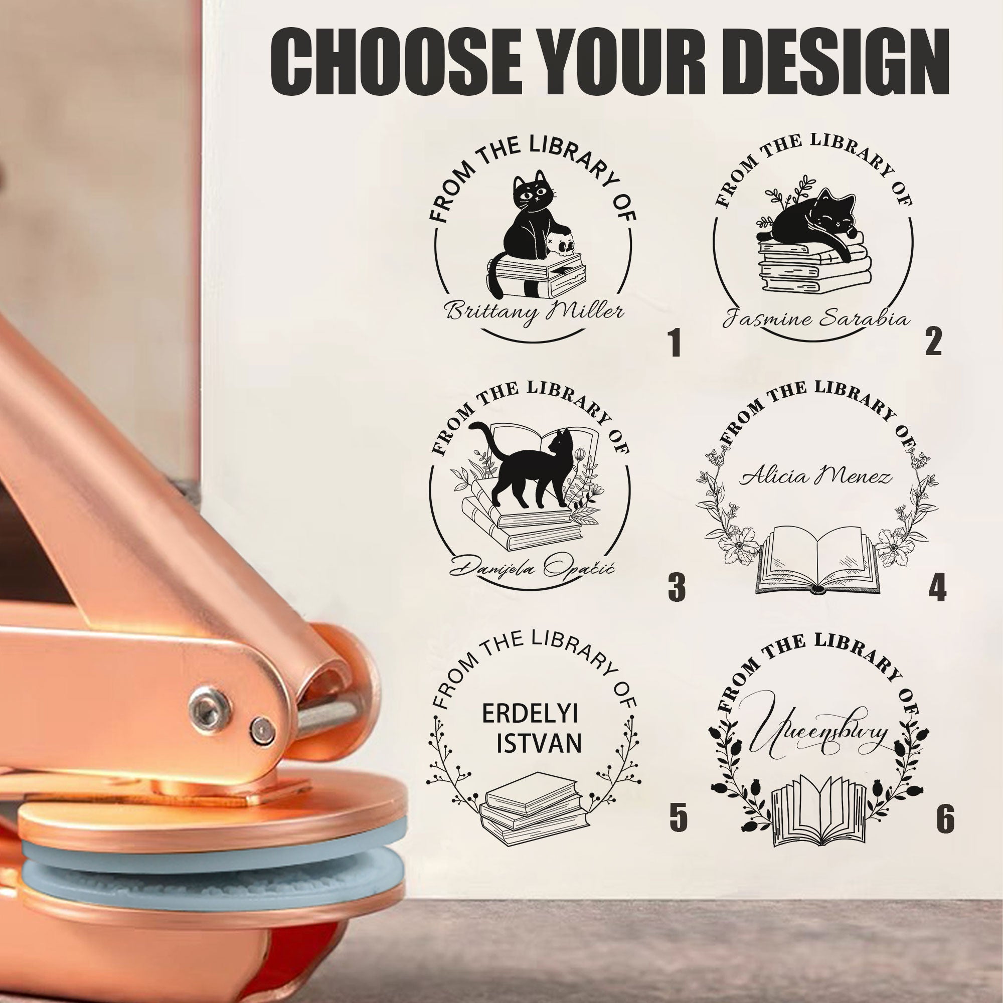 Custom Reading Lover Embosser