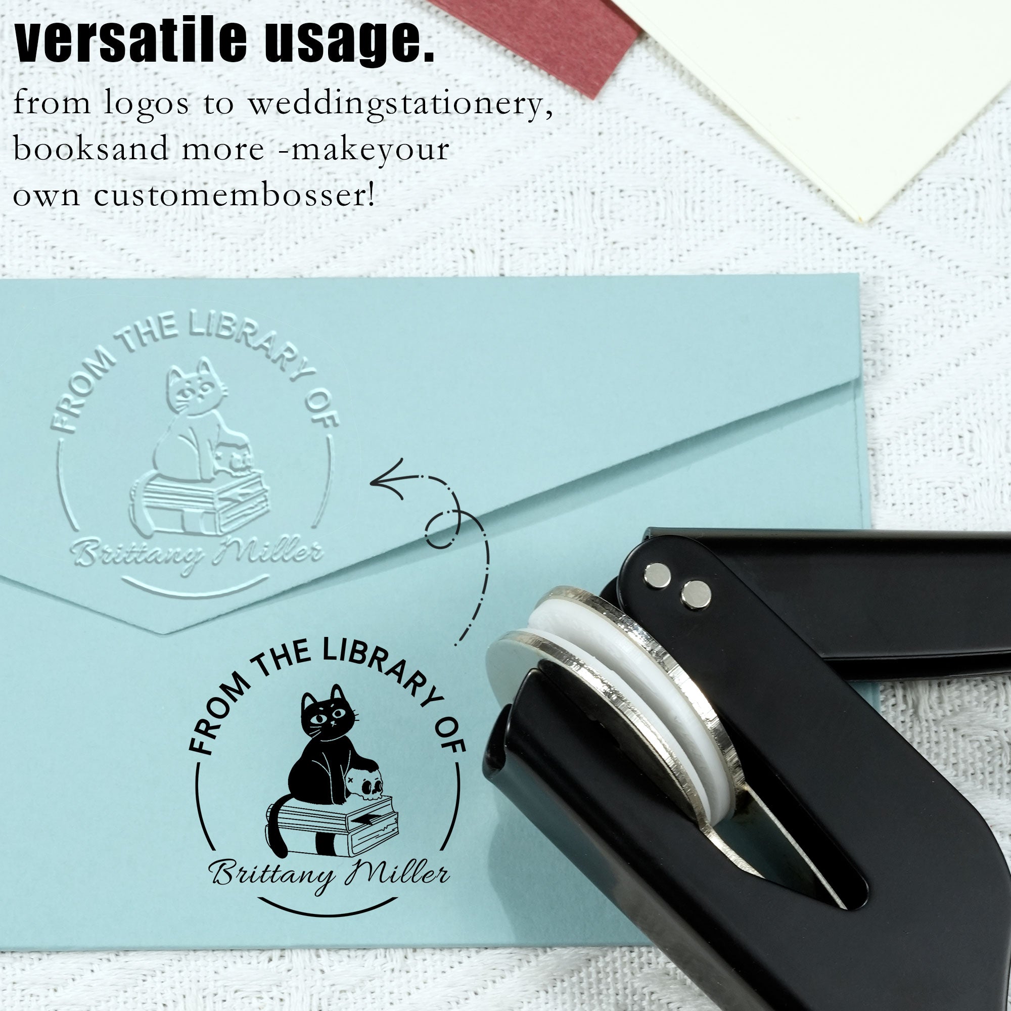 Custom Reading Lover Embosser