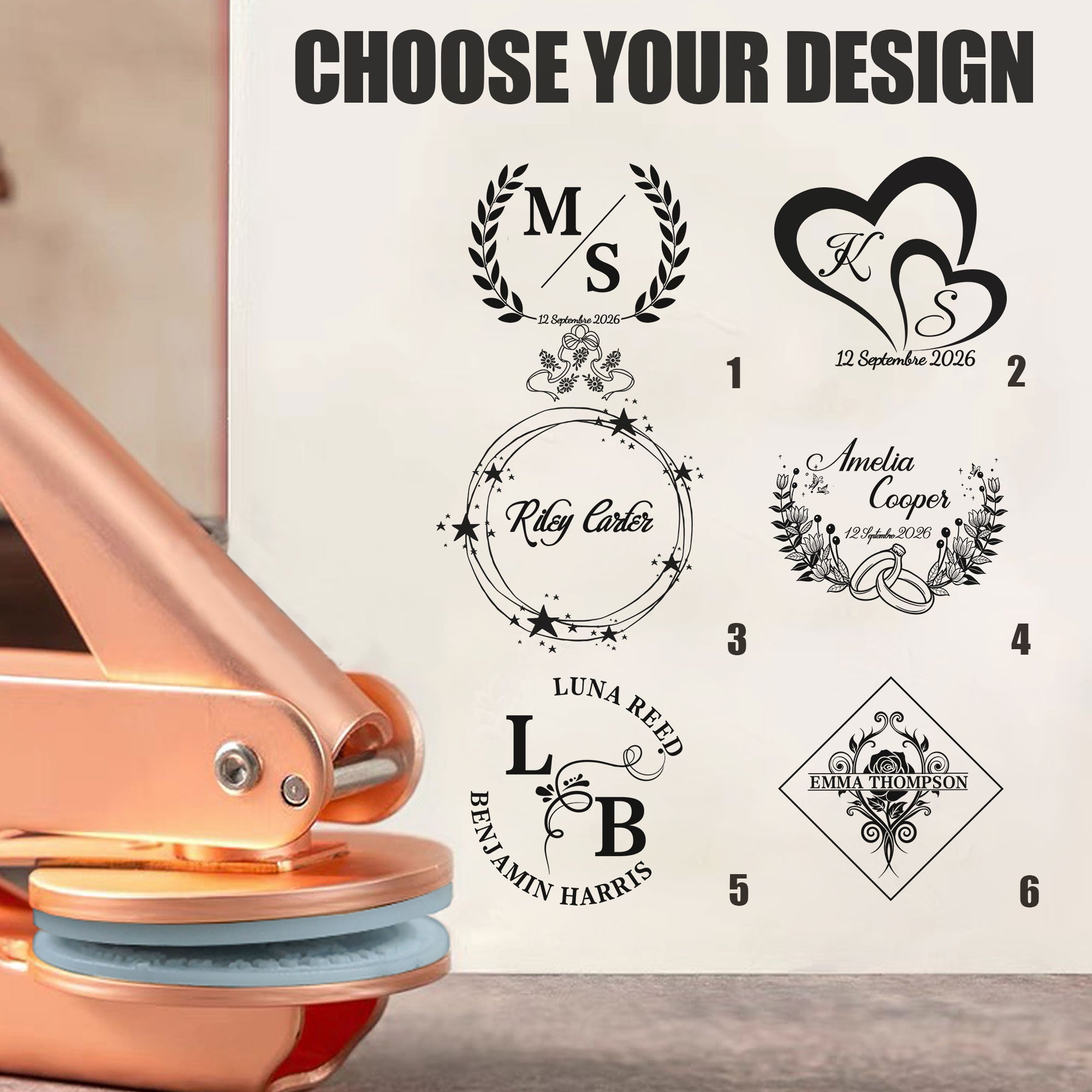 Custom Wedding Gift Embosser