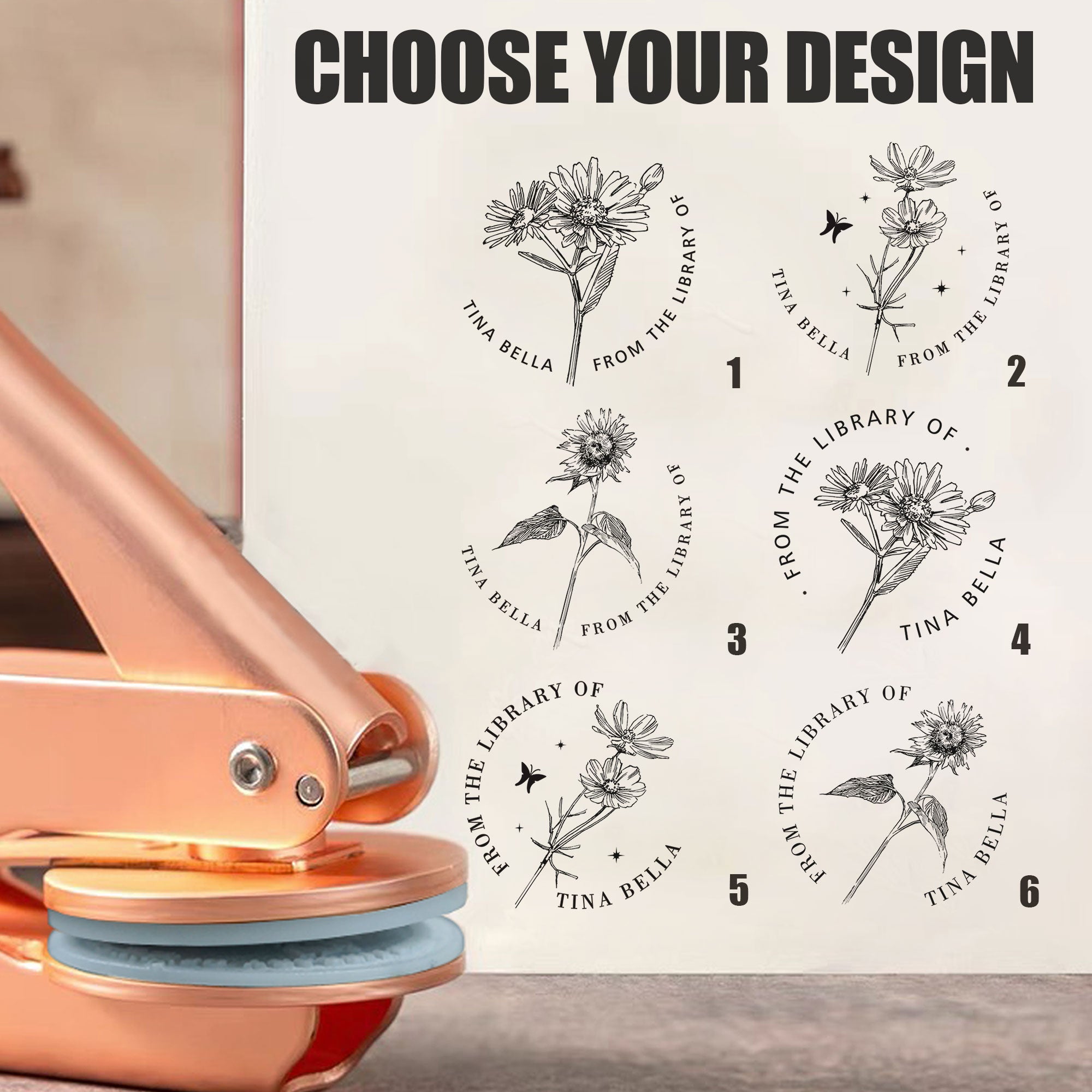 Custom Rustic Book Embosser