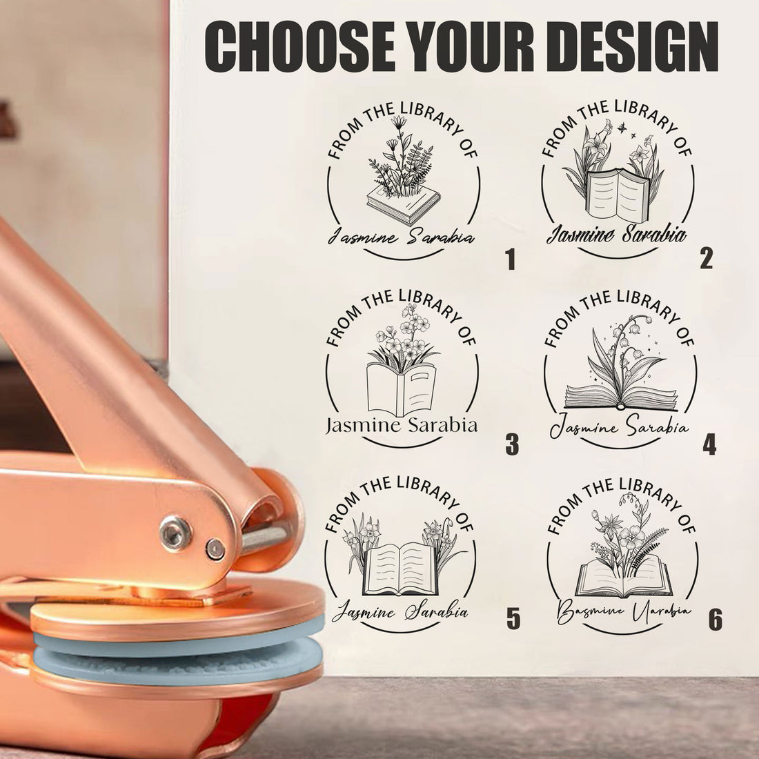 Branded Logo Embosser | Custom Ex Libris Bookplate Embosser
