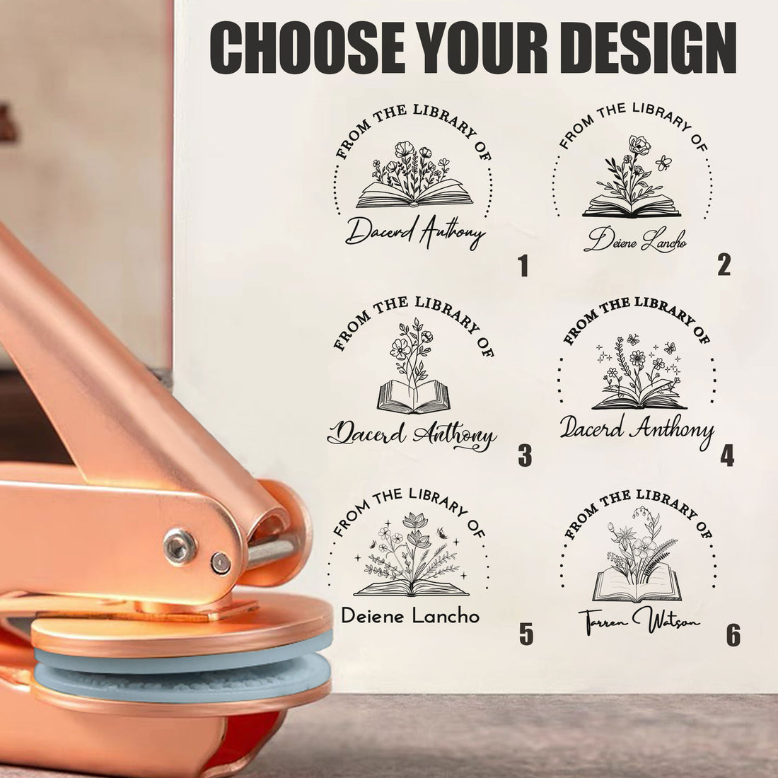 Handheld Custom Logo Embosser for Corporate Book Collections