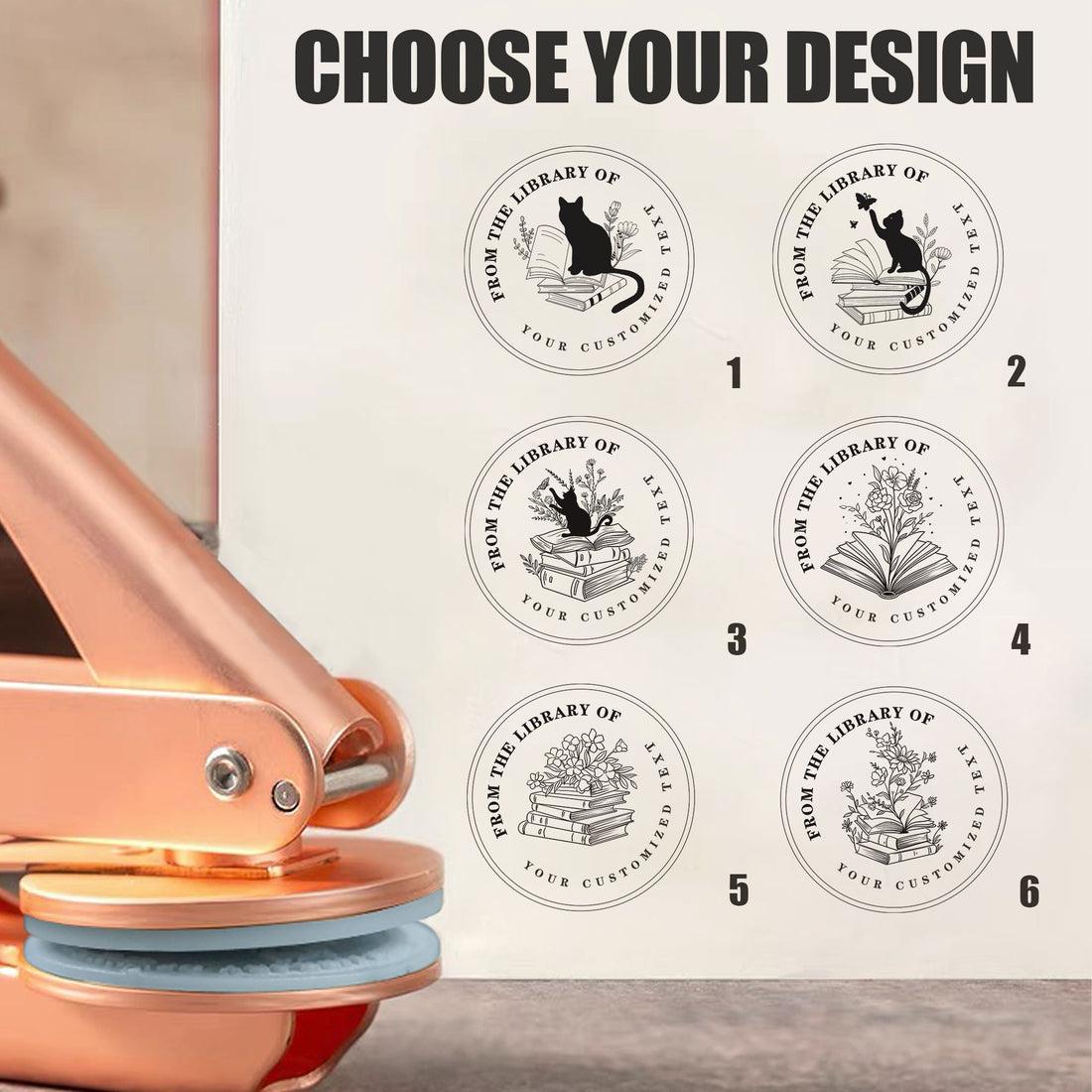 Multi‑Purpose Custom Return Address Embosser for Letters & Books