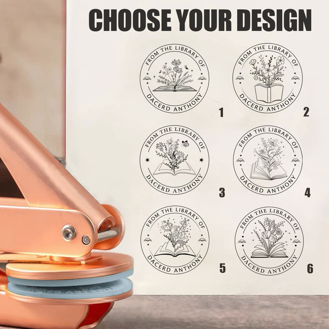 Custom Address Embosser | Return Address Stamp for Mail & Books