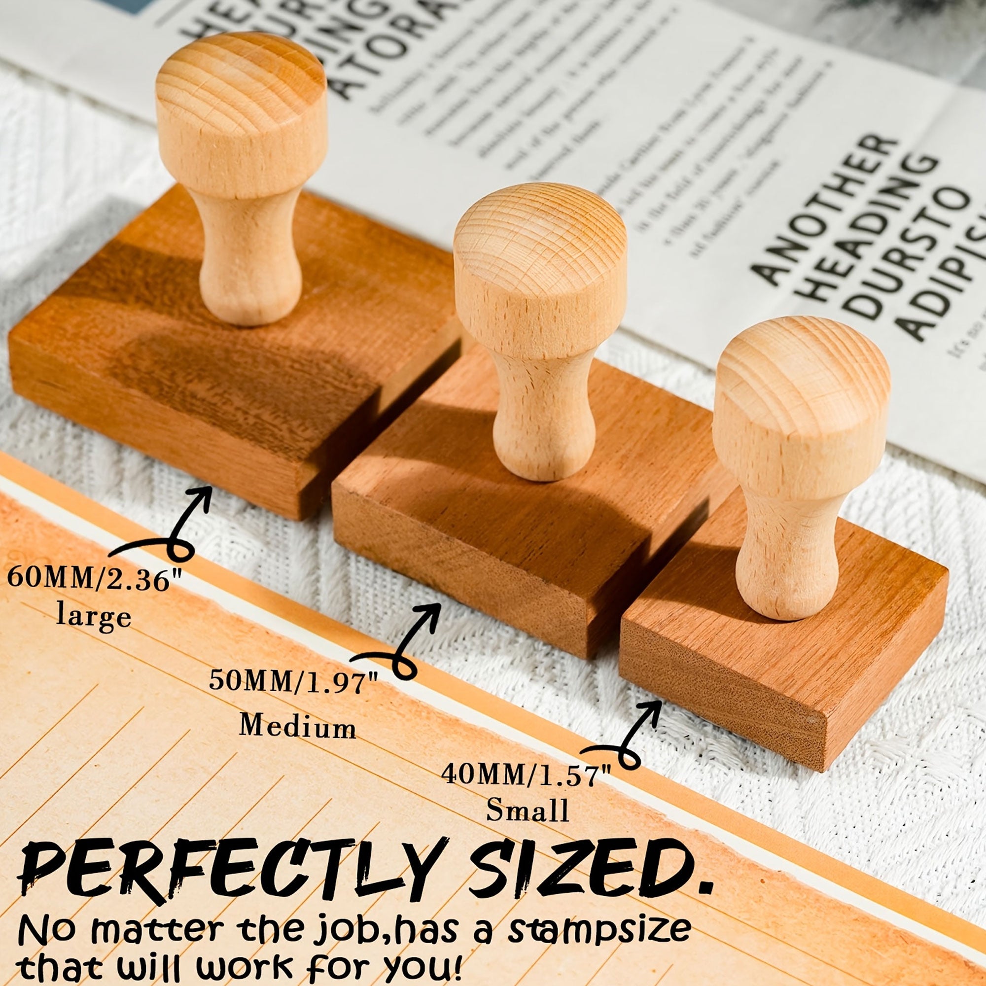 Wood Rubber Stamp for DIY Projects
