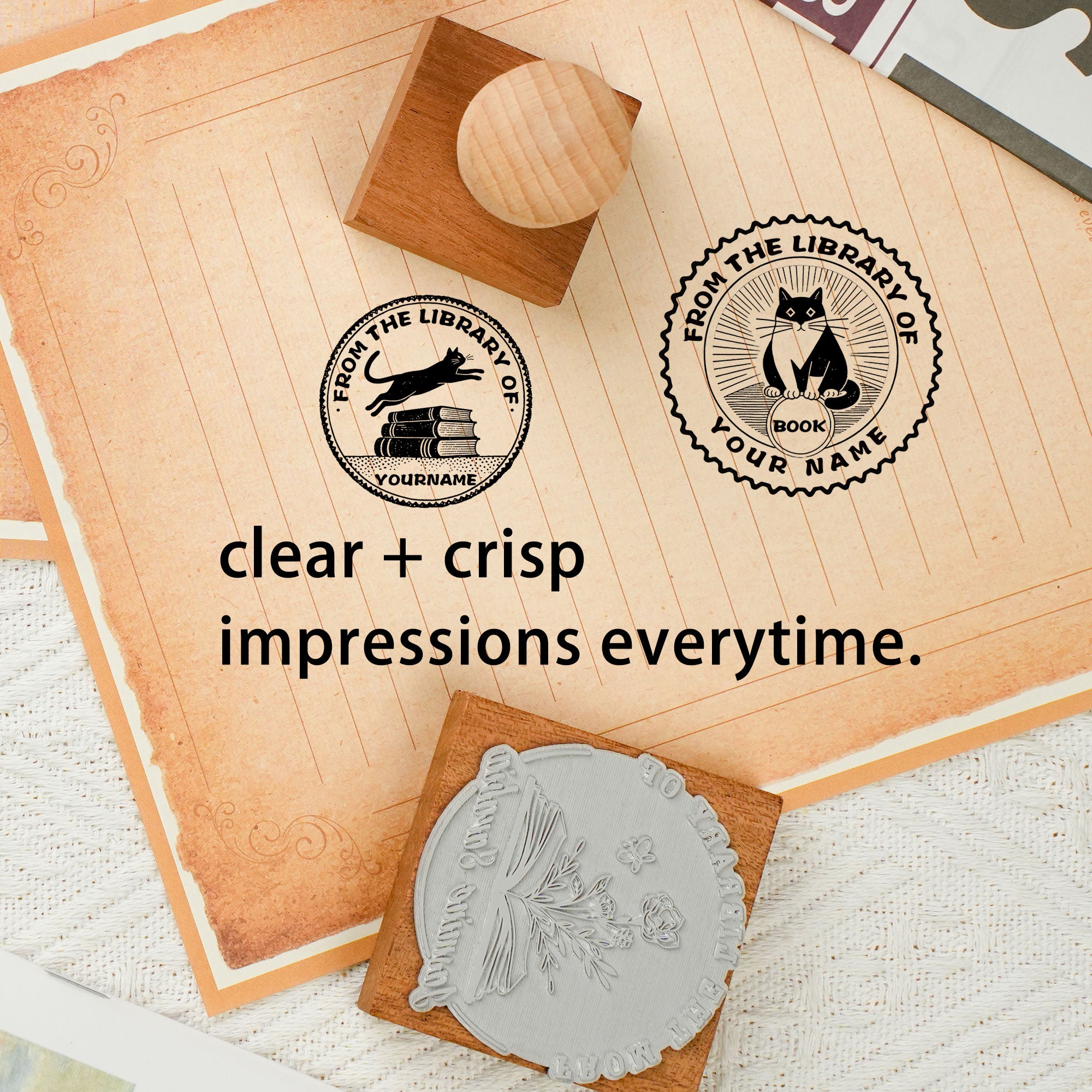 Unique Personal Wood Stamp