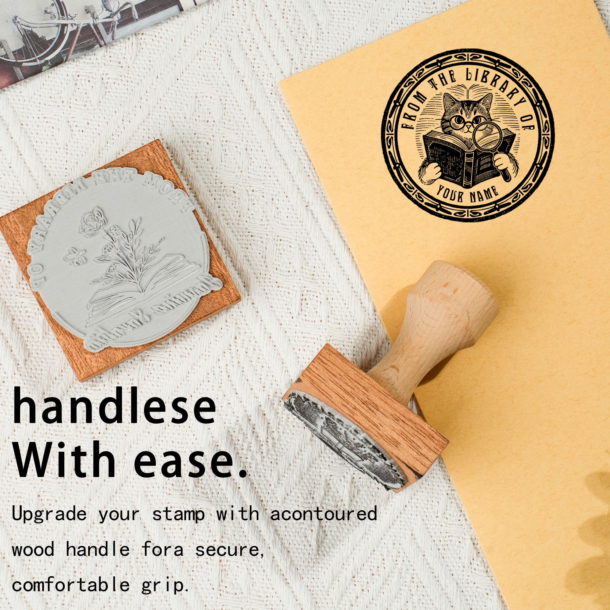 Unique Personal Wood Stamp