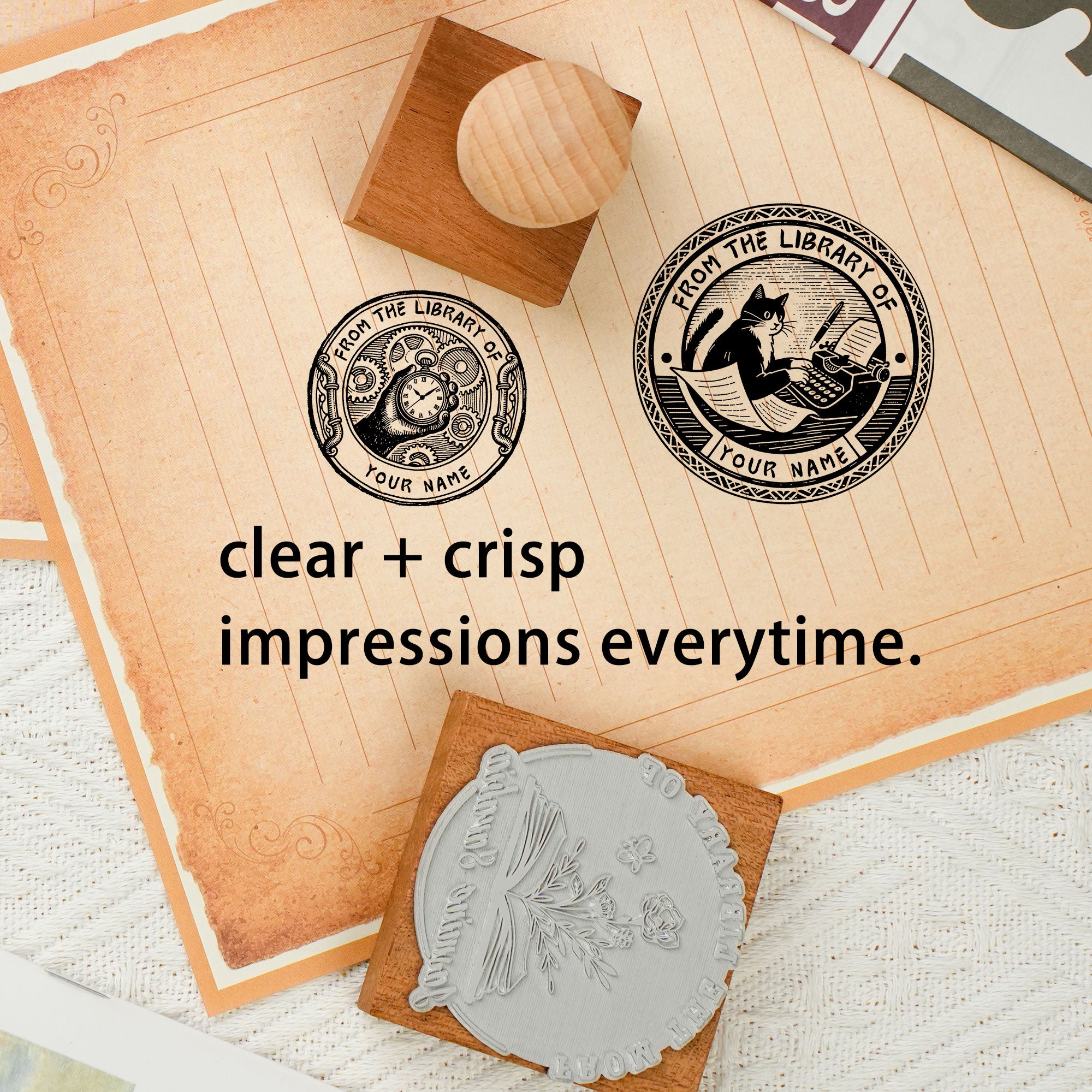 Rustic Wooden Craft Stamp
