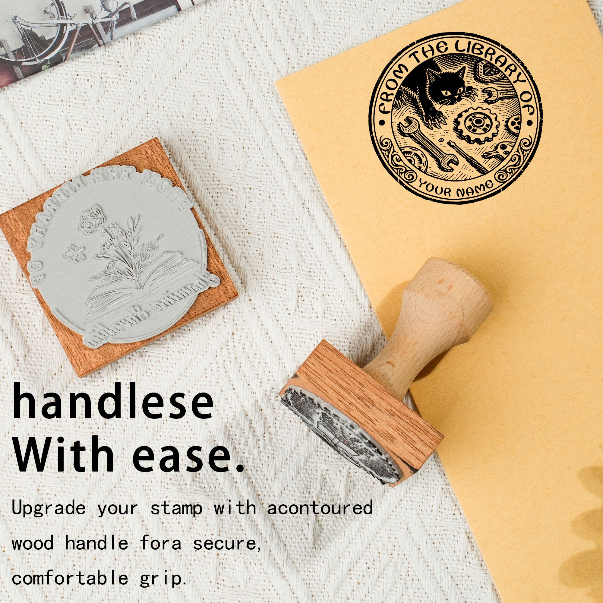 Rustic Wooden Craft Stamp
