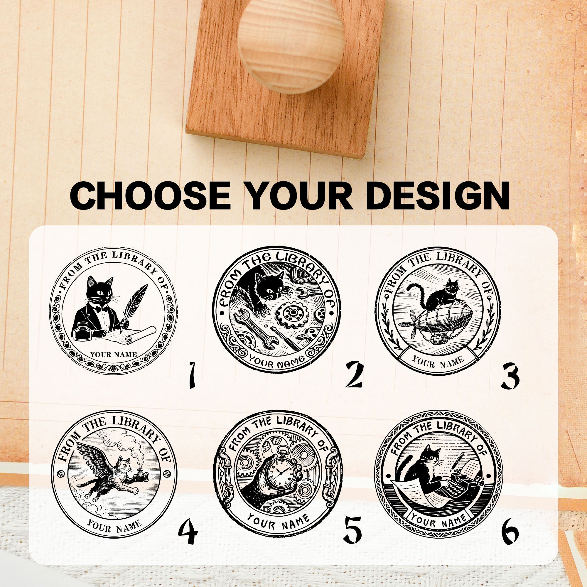 Rustic Wooden Craft Stamp