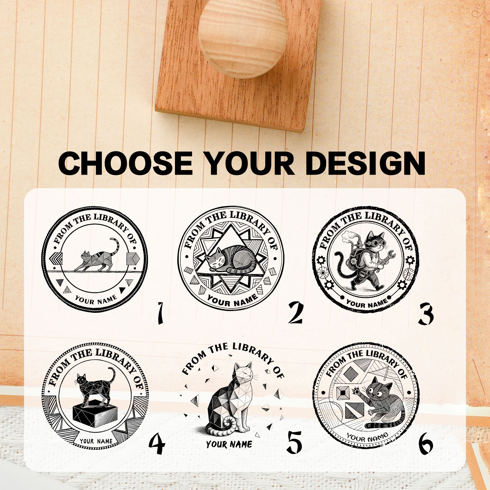 Creative Wooden Decor Stamp