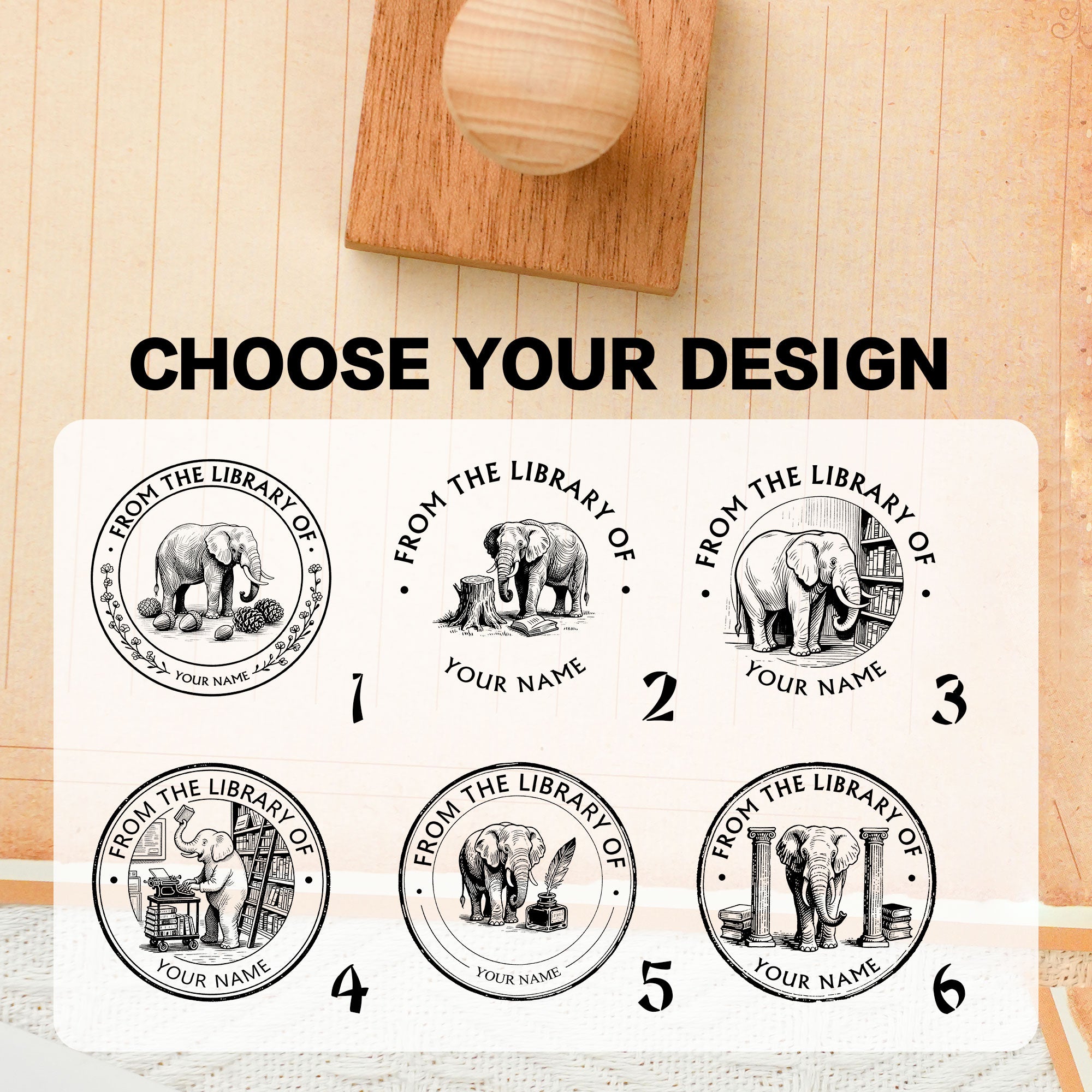 Custom Rubber Stamp for Journal