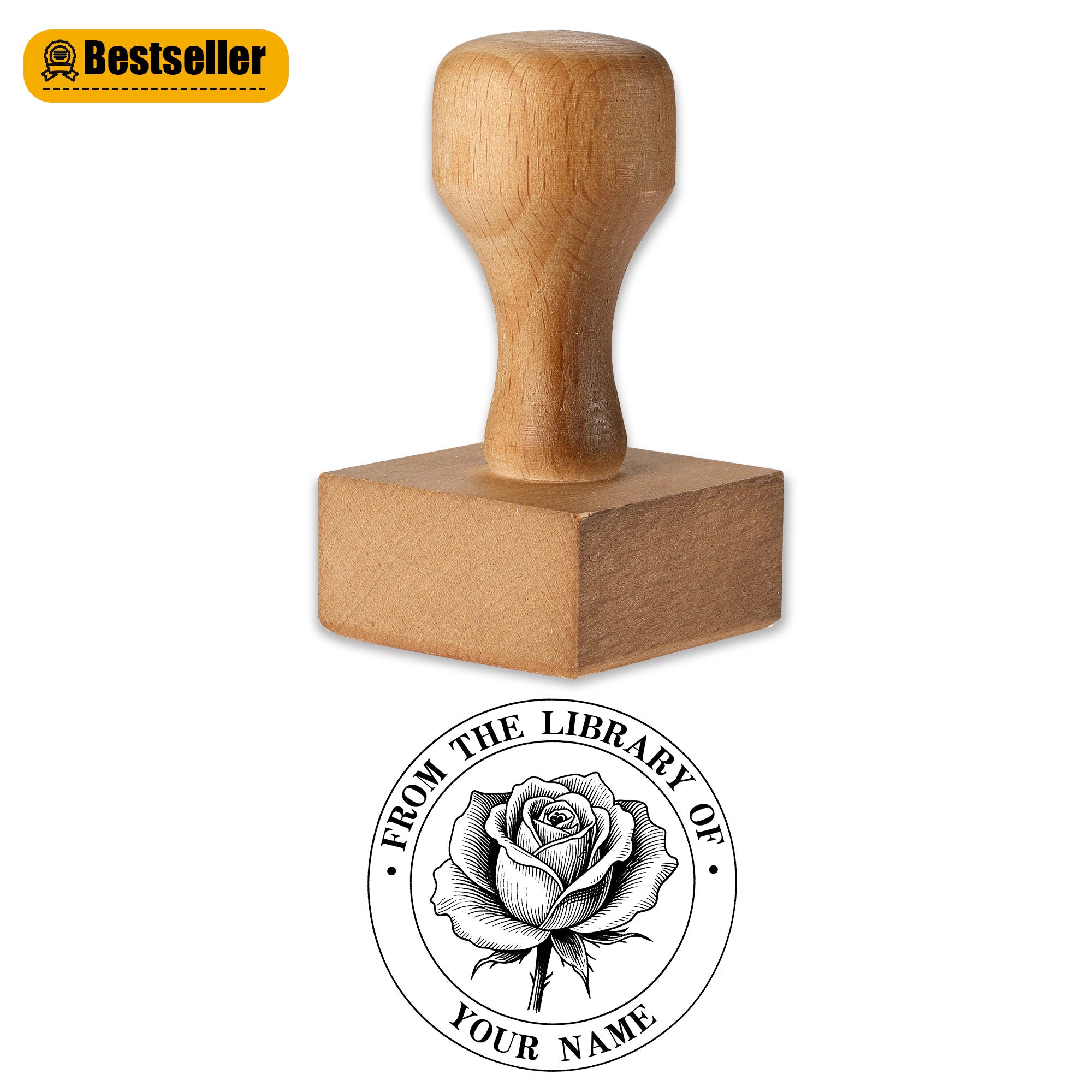 Custom Retro Stamp for Library
