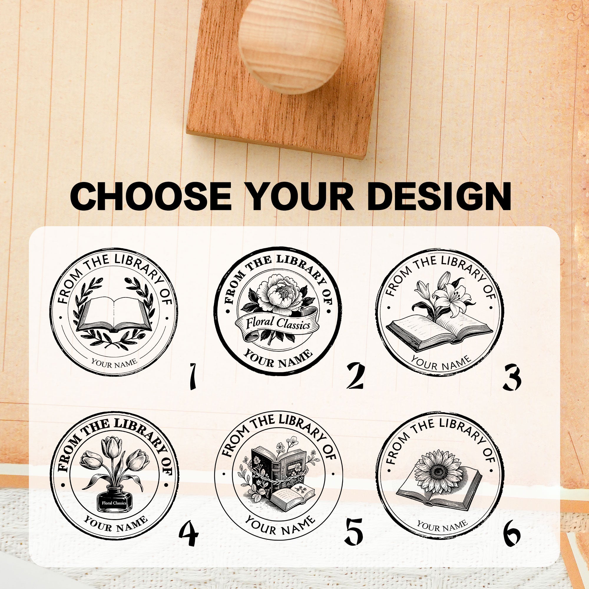 Custom Craft Stamp for DIY Crafts