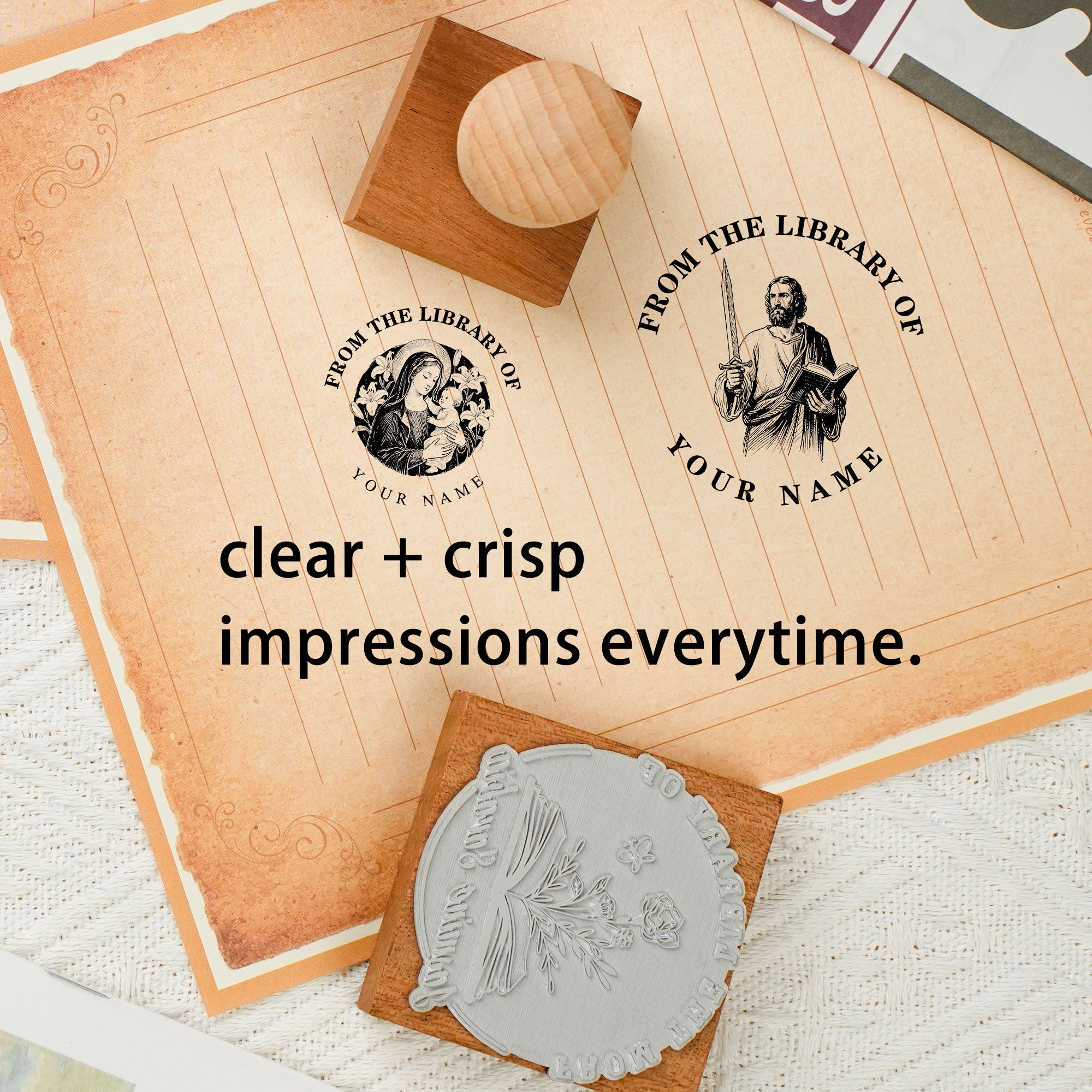 Custom Wooden Stamp for Keepsakes