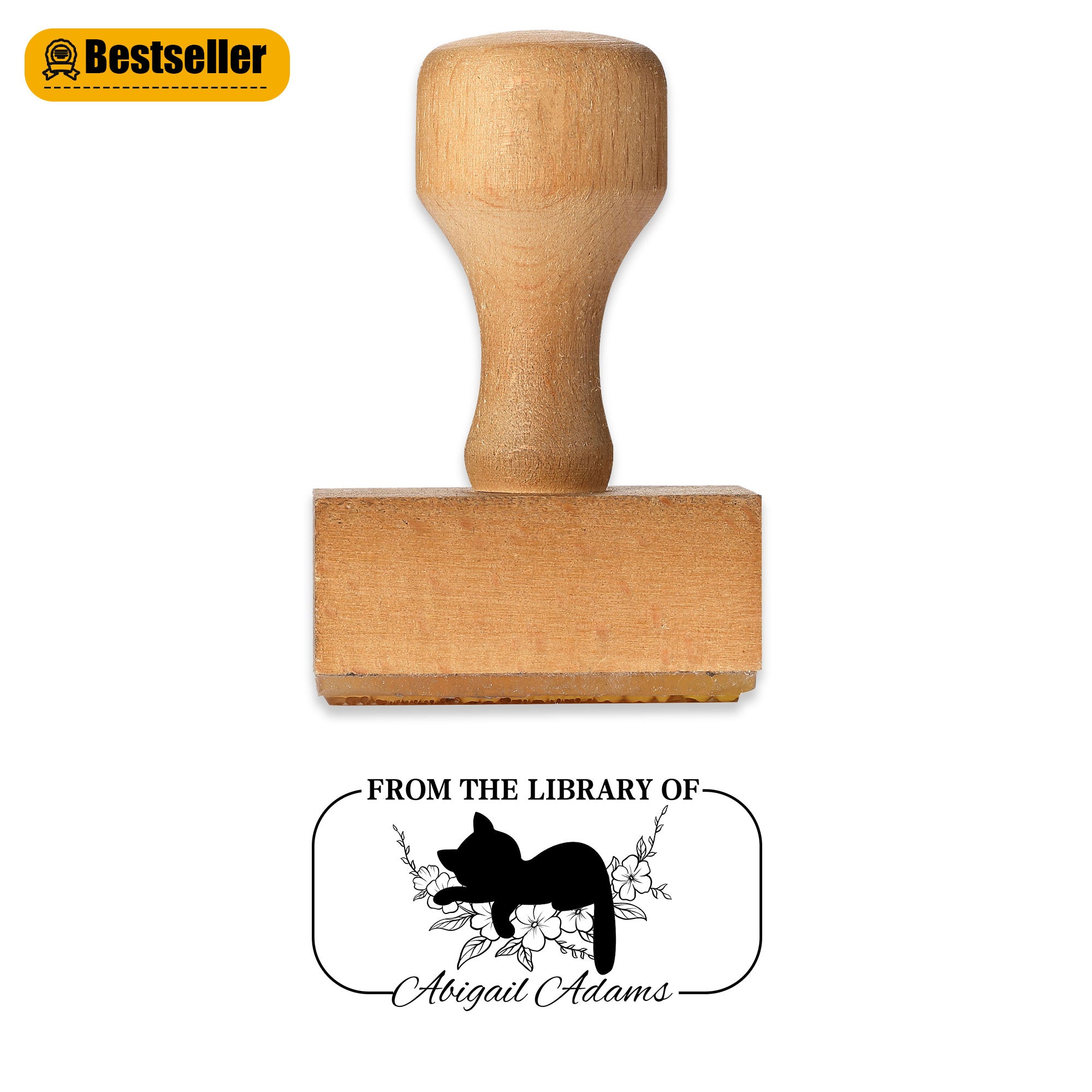 Book Lover Rubber Stamp