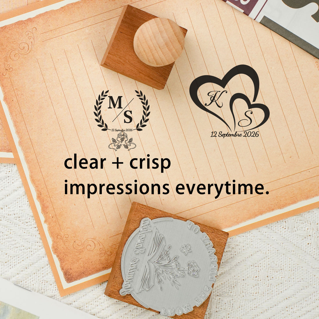 Wedding Seal Rubber Stamp